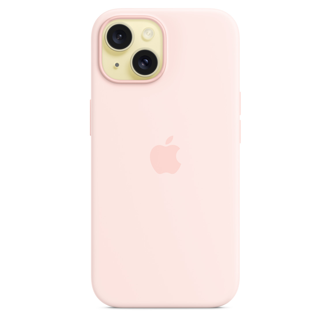 Apple iPhone 15 Silicone Case with MagSafe - Light Pink-1