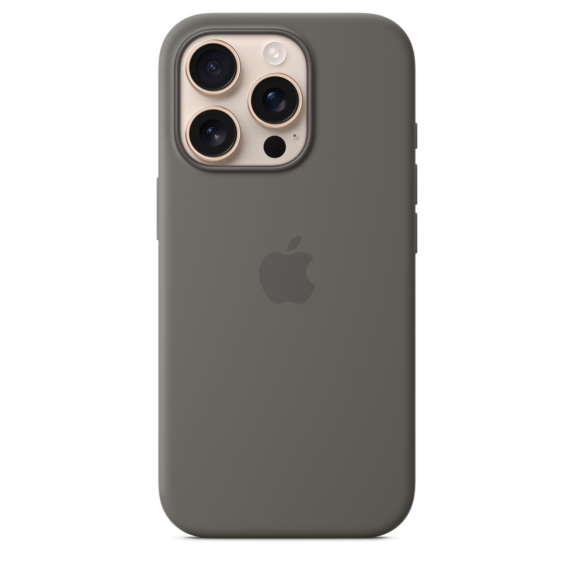 Apple iPhone 16 Pro Silicone Case with MagSafe - Stone Gray-0