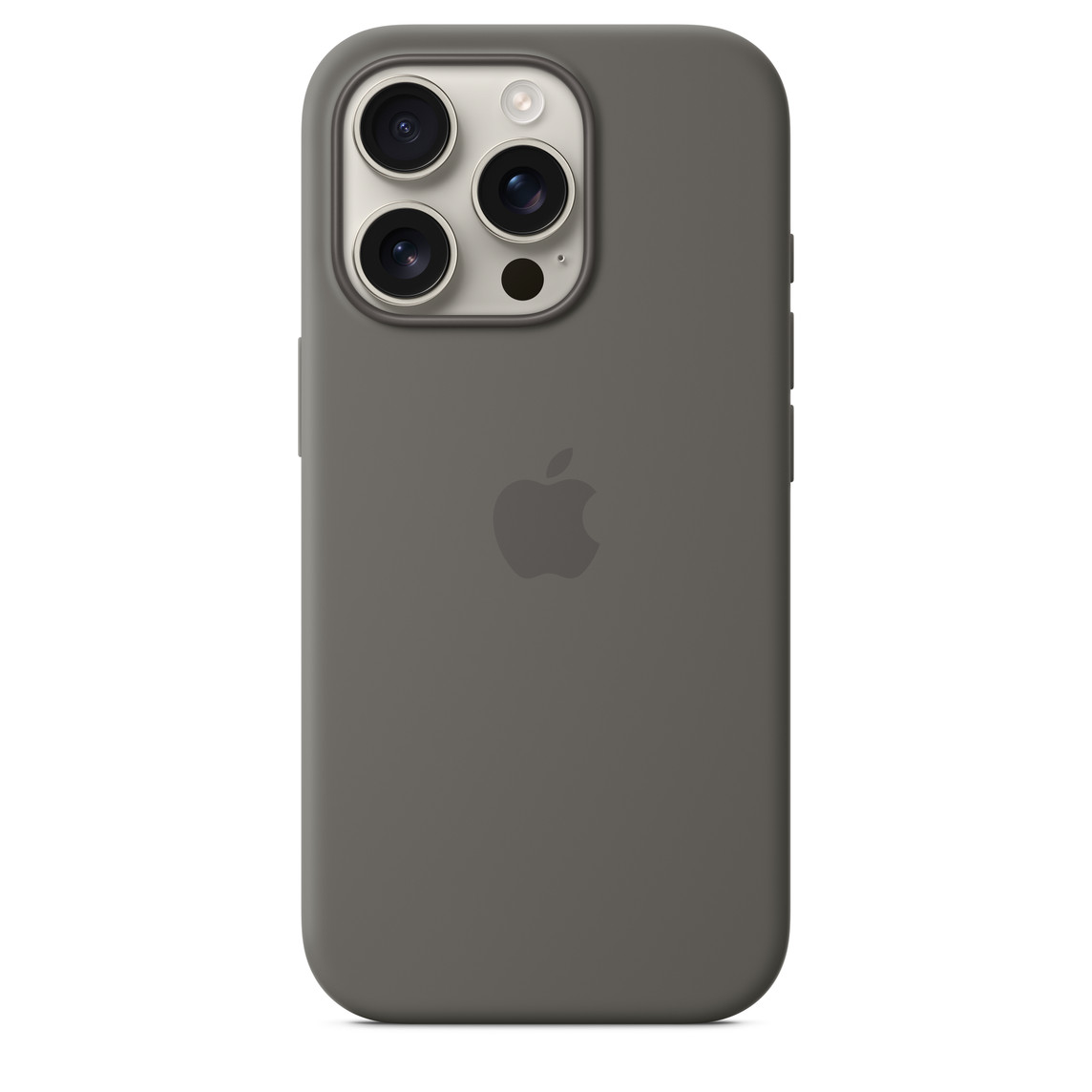 Apple iPhone 16 Pro Silicone Case with MagSafe - Stone Gray-1