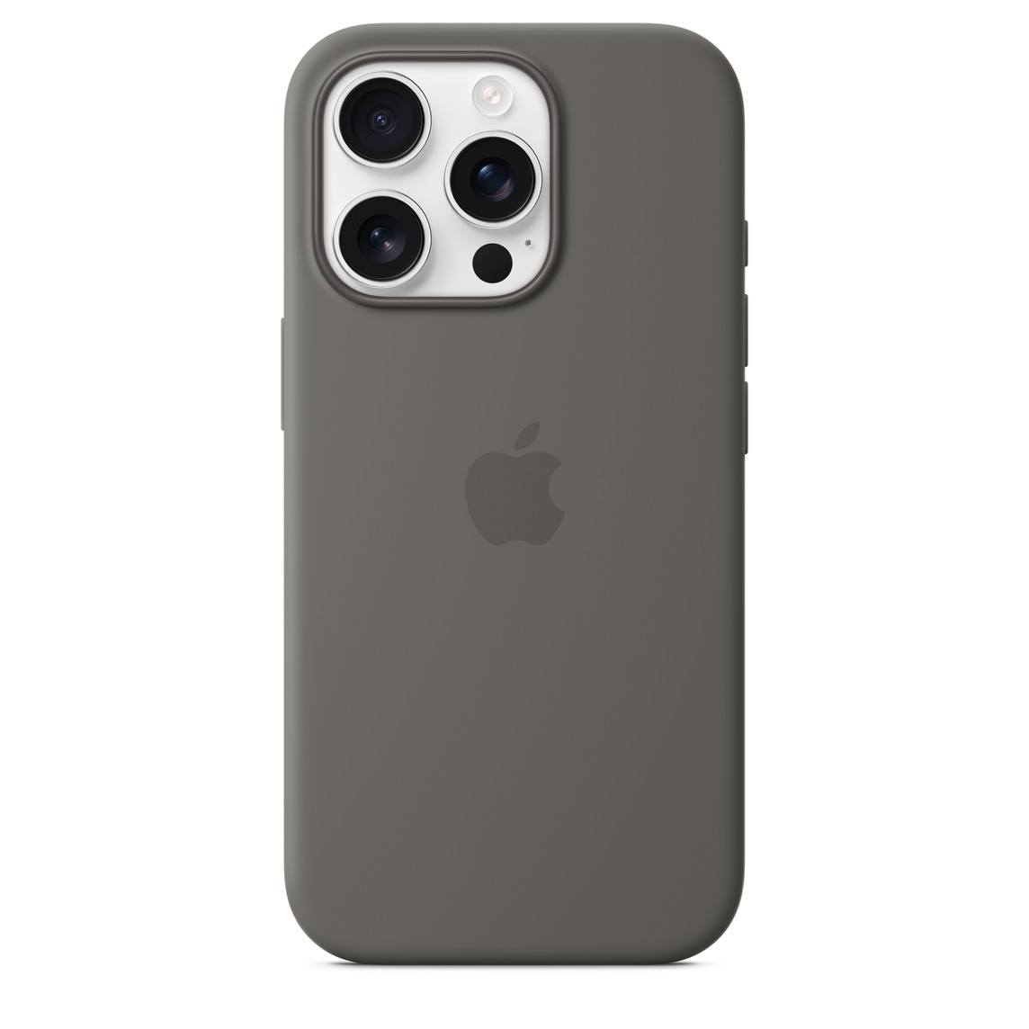 Apple iPhone 16 Pro Silicone Case with MagSafe - Stone Gray-4