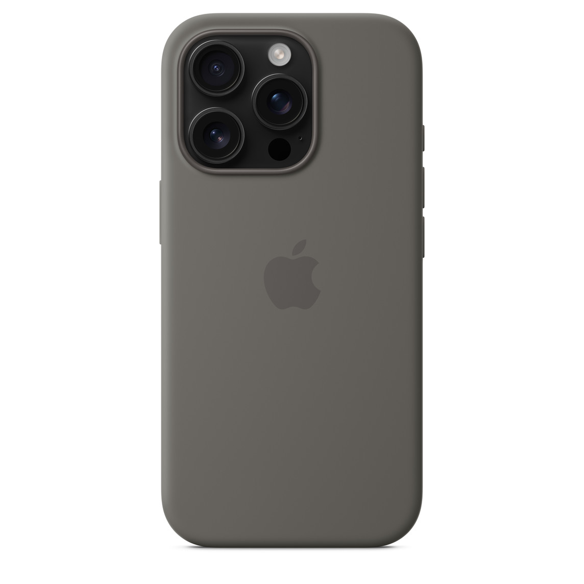 Apple iPhone 16 Pro Silicone Case with MagSafe - Stone Gray-3