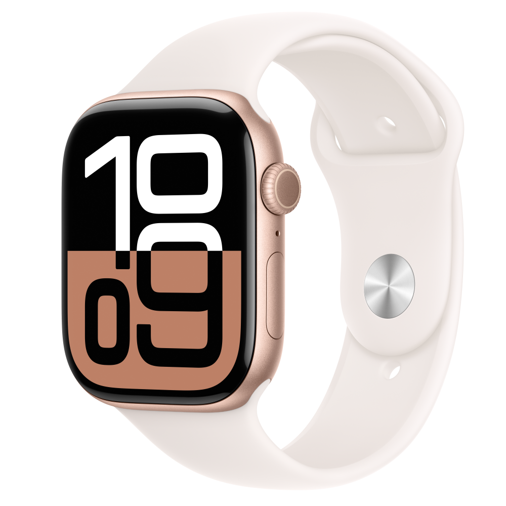 Pametni sat APPLE Watch S10 GPS 46mm Rose Gold Alu Case s Light Blush Sport Band - S/M - MWWT3QH/A-0