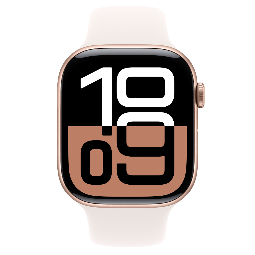 Pametni sat APPLE Watch S10 GPS 46mm Rose Gold Alu Case s Light Blush Sport Band - S/M - MWWT3QH/A-1