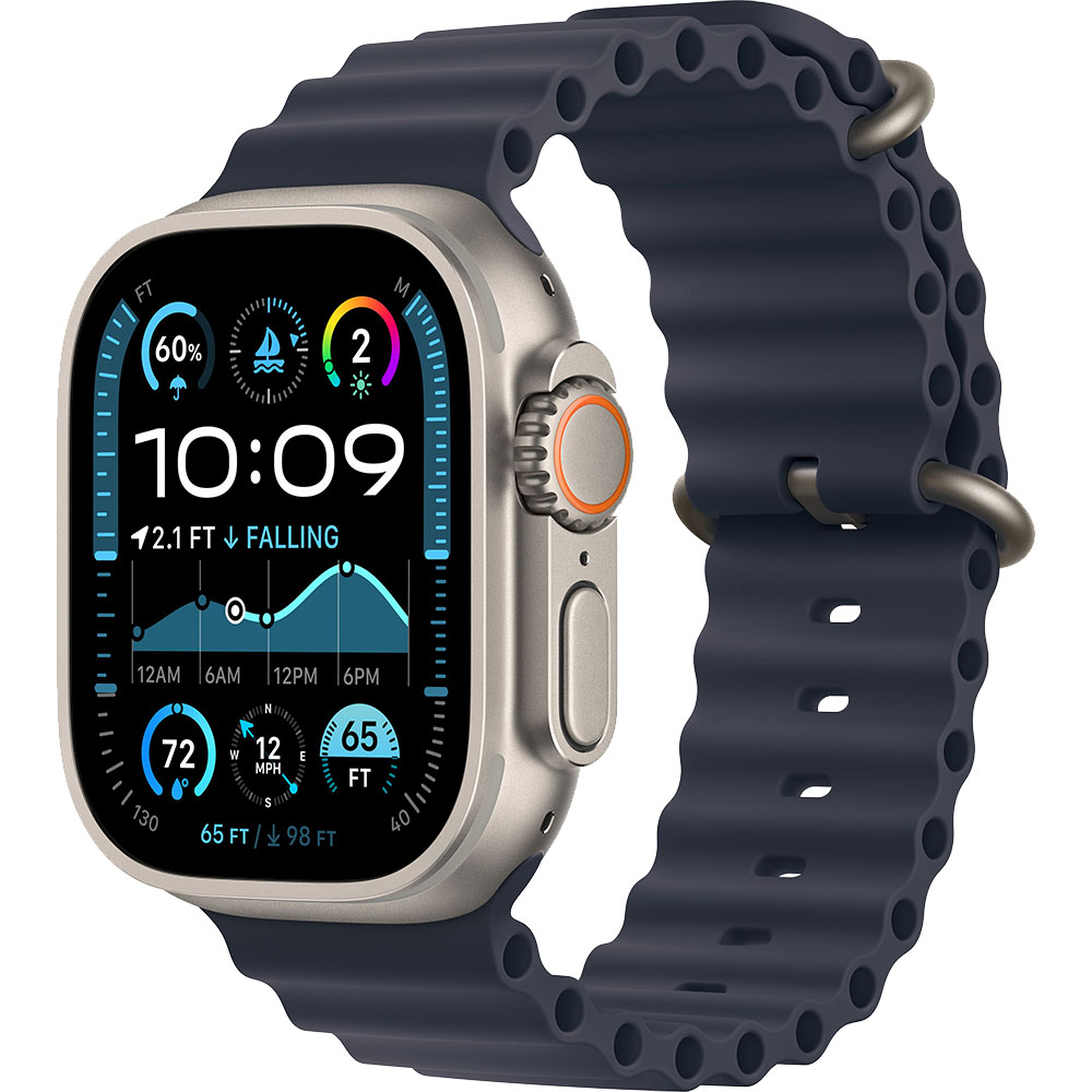 Pametni sat APPLE Watch Ultra2 v2 Cellular 49mm Natural Titanium Case / Navy Ocean Band - MX4D3BS/A-0