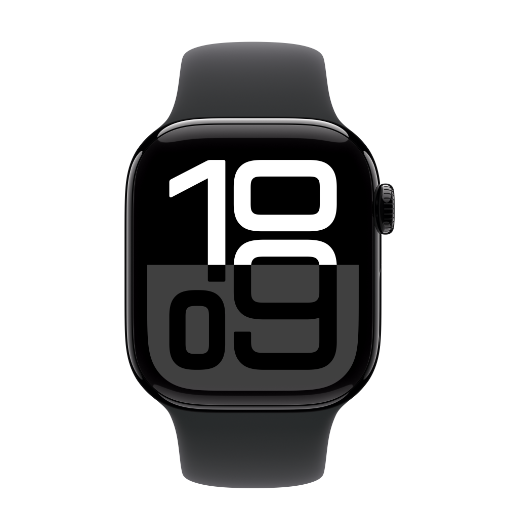 Pametni sat APPLE Watch S10 GPS 42mm Jet Black Alu Case s Black Sport Band - M/L - MWWF3QH/A-AP-2