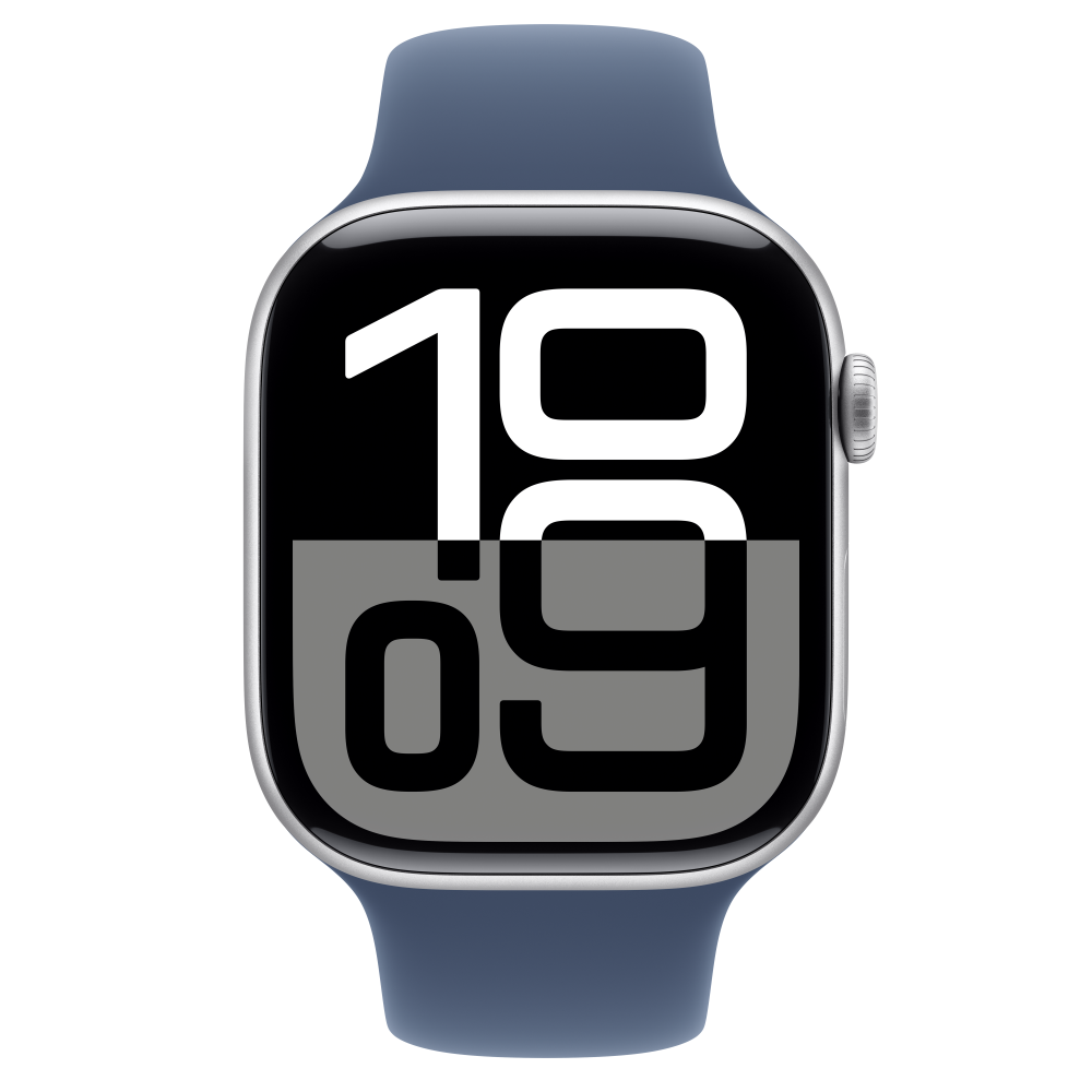 Pametni sat APPLE Watch S10 GPS 46mm Silver Alu Case s Denim Sport Band - M/L - MWWM3QH/A-2