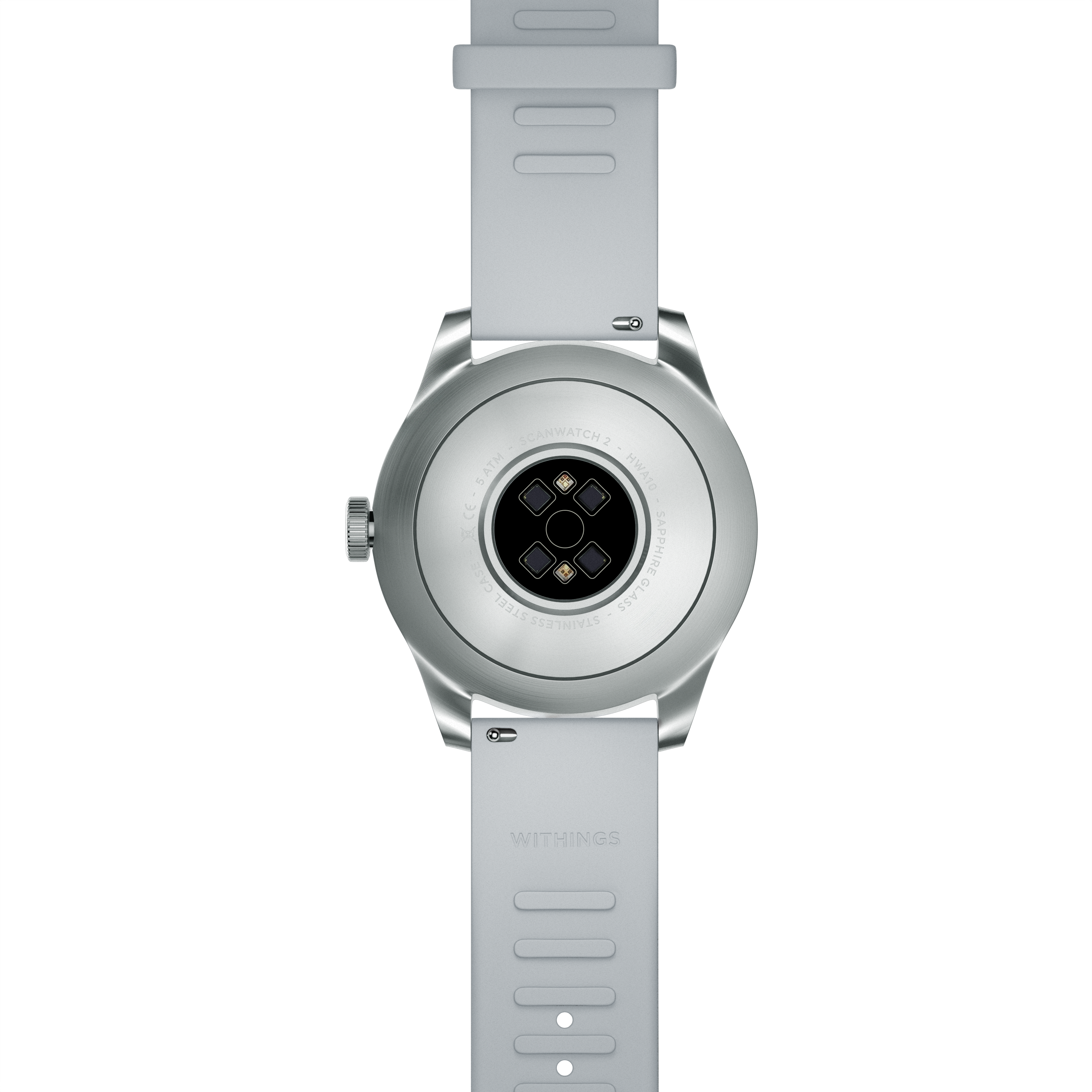 Pametni sat WITHINGS Scanwatch 2 / 42mm (Activity, Sleep Tracker, ECG, Temperature, SPO2 / Stainless steel, fkm wristband, sapphire glass) bijeli-4