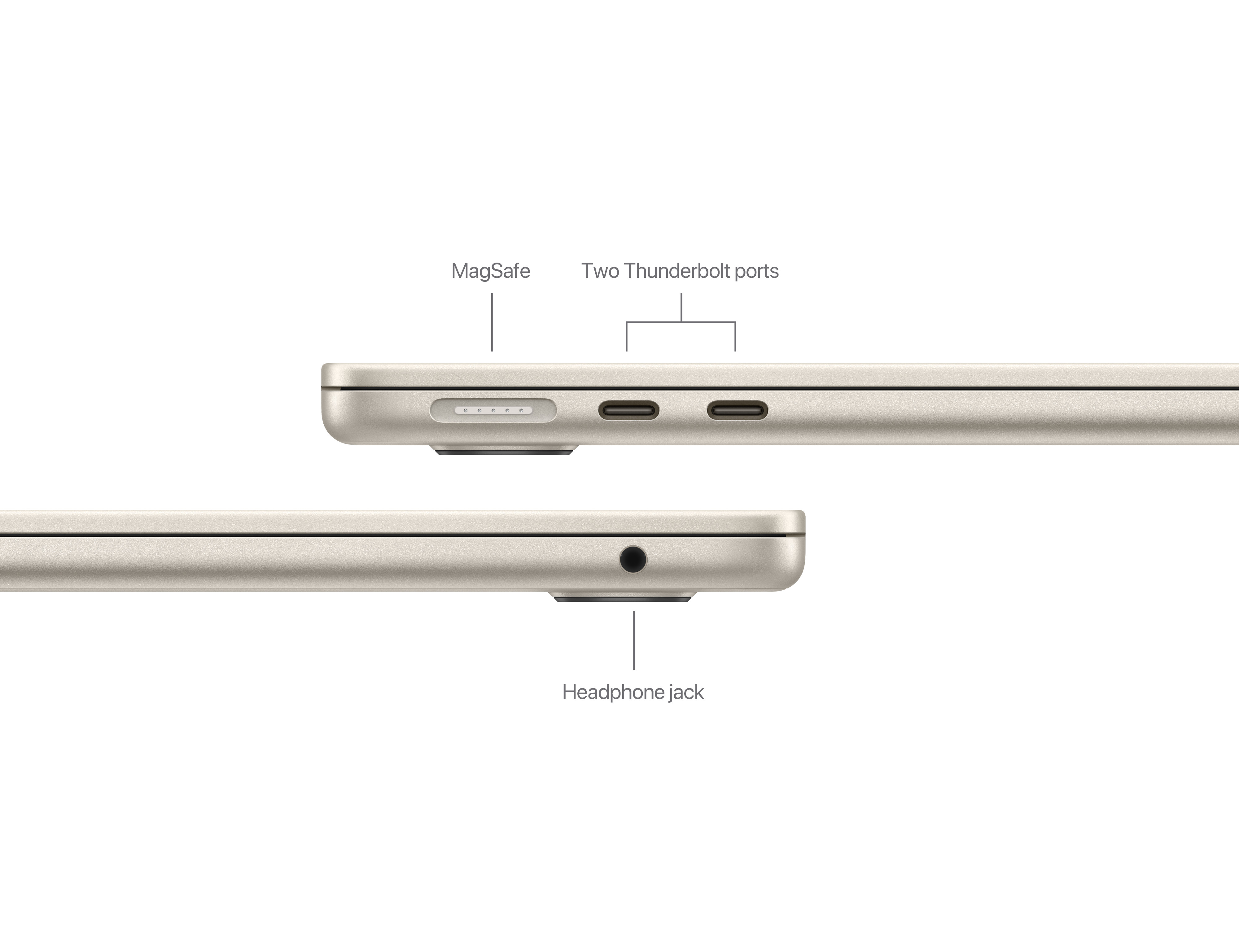 Laptop APPLE MacBook Air 13 (13.6", M2, 8C GPU, 256GB, CRO, Starlight) - MC7W4CR/A-4