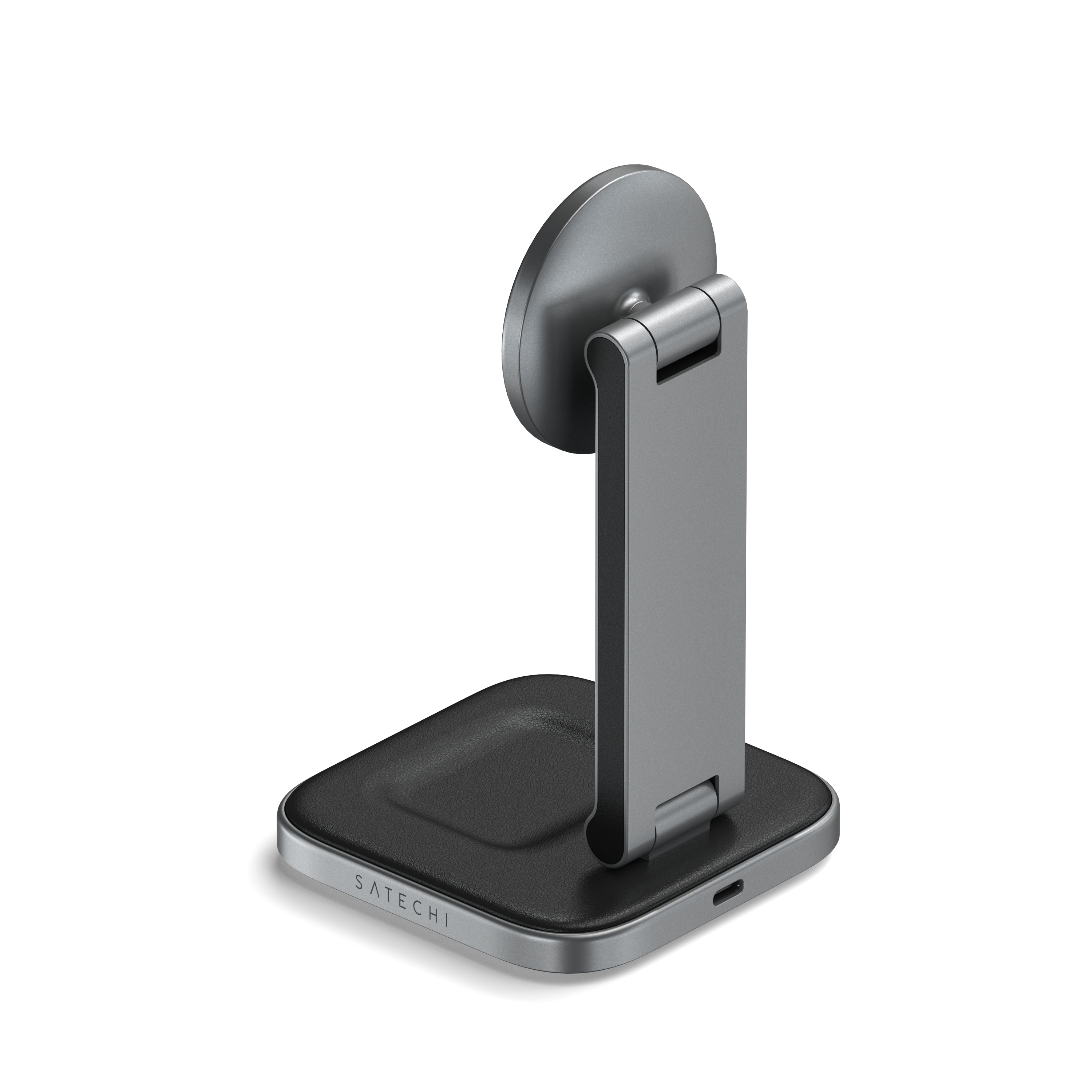 Bežični punjač SATECHI 2-in-1 Foldable Qi2 - Space Gray-1