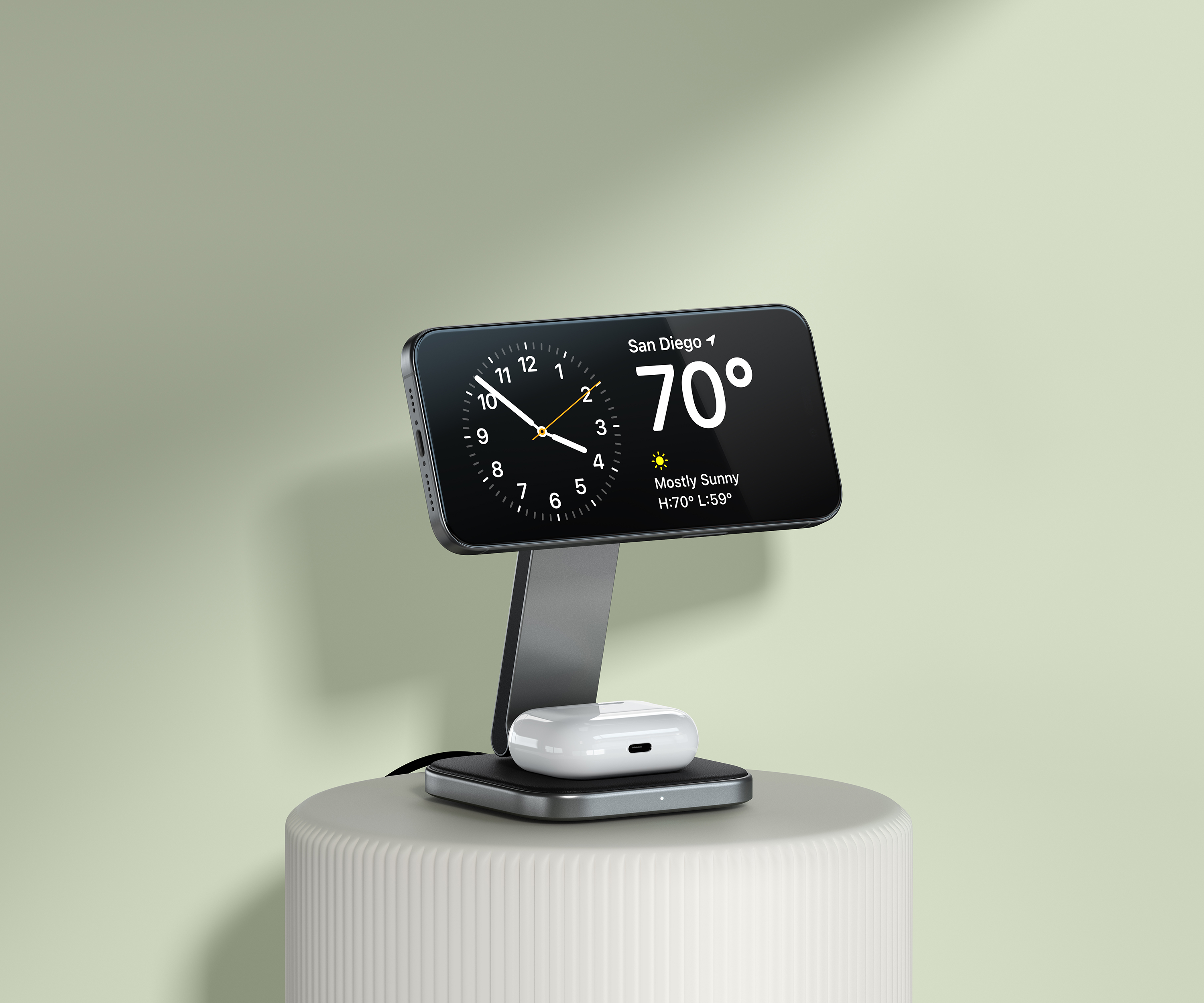 Bežični punjač SATECHI 2-in-1 Foldable Qi2 - Space Gray-6