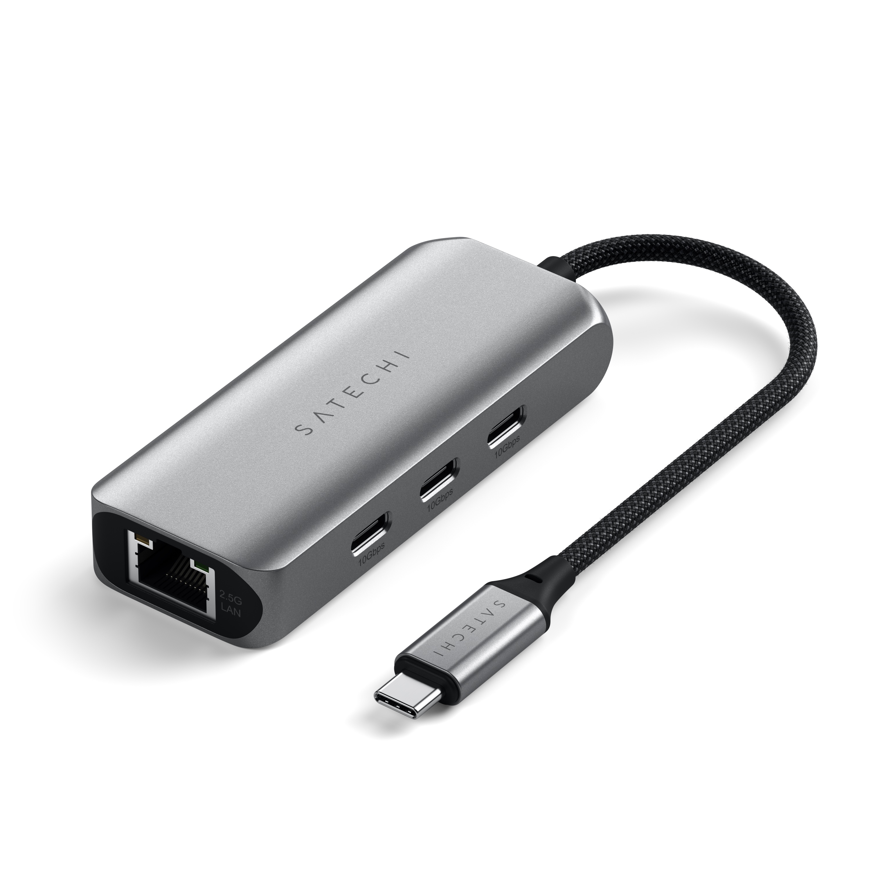 USB-C Hub SATECHI 4-in-1 s 2.5 Gigabit Ethernet - Space Gray-0