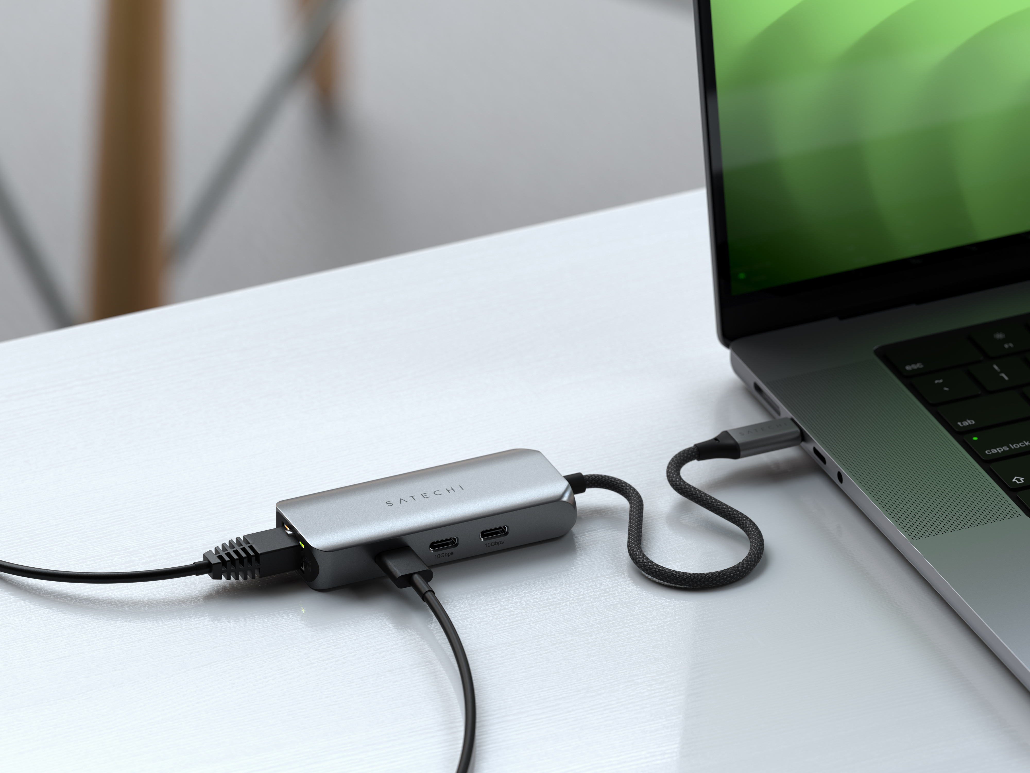 USB-C Hub SATECHI 4-in-1 s 2.5 Gigabit Ethernet - Space Gray-5