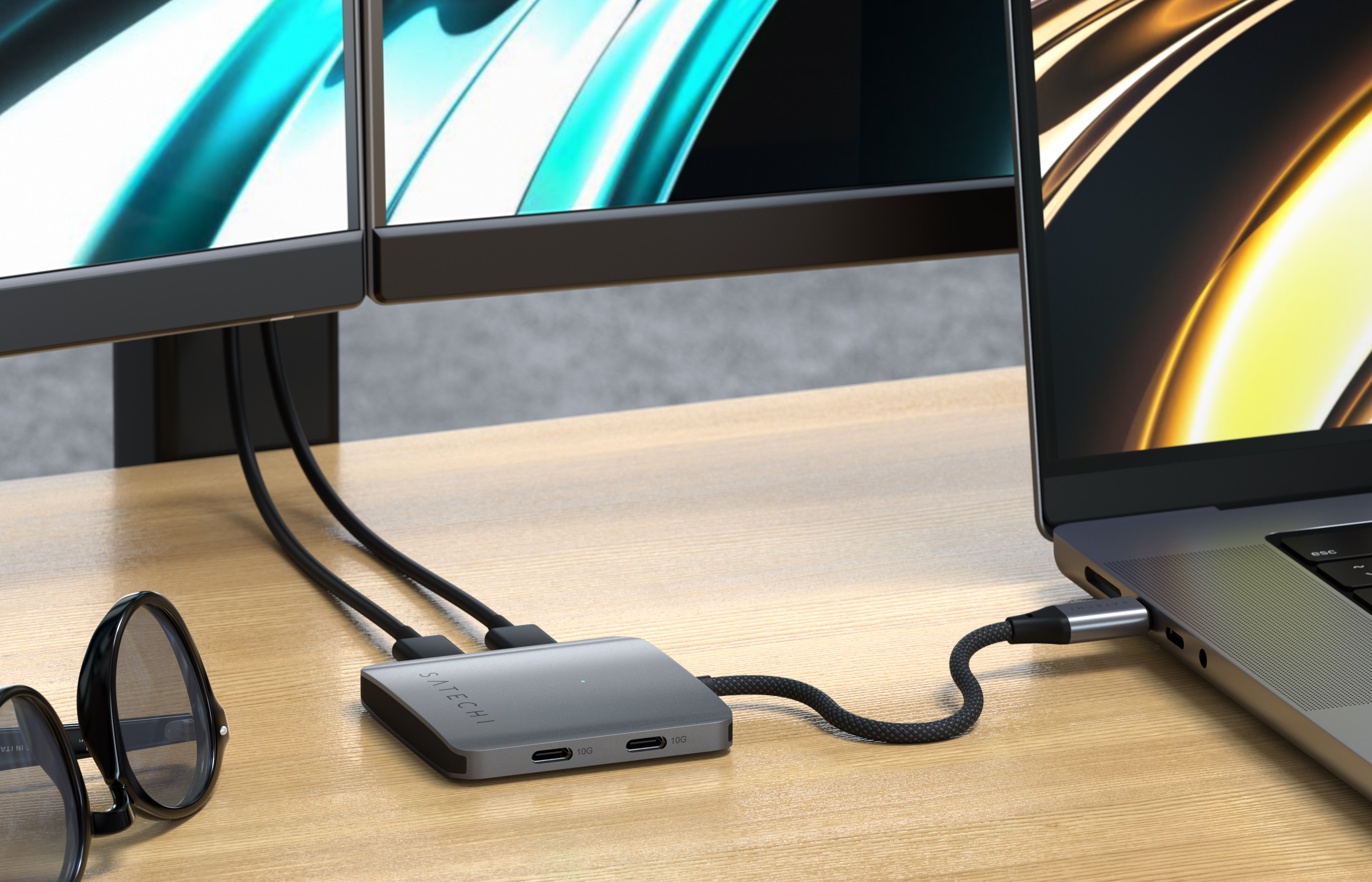 USB-C Hub SATECHI 4-Port s PD - Space Gray-4