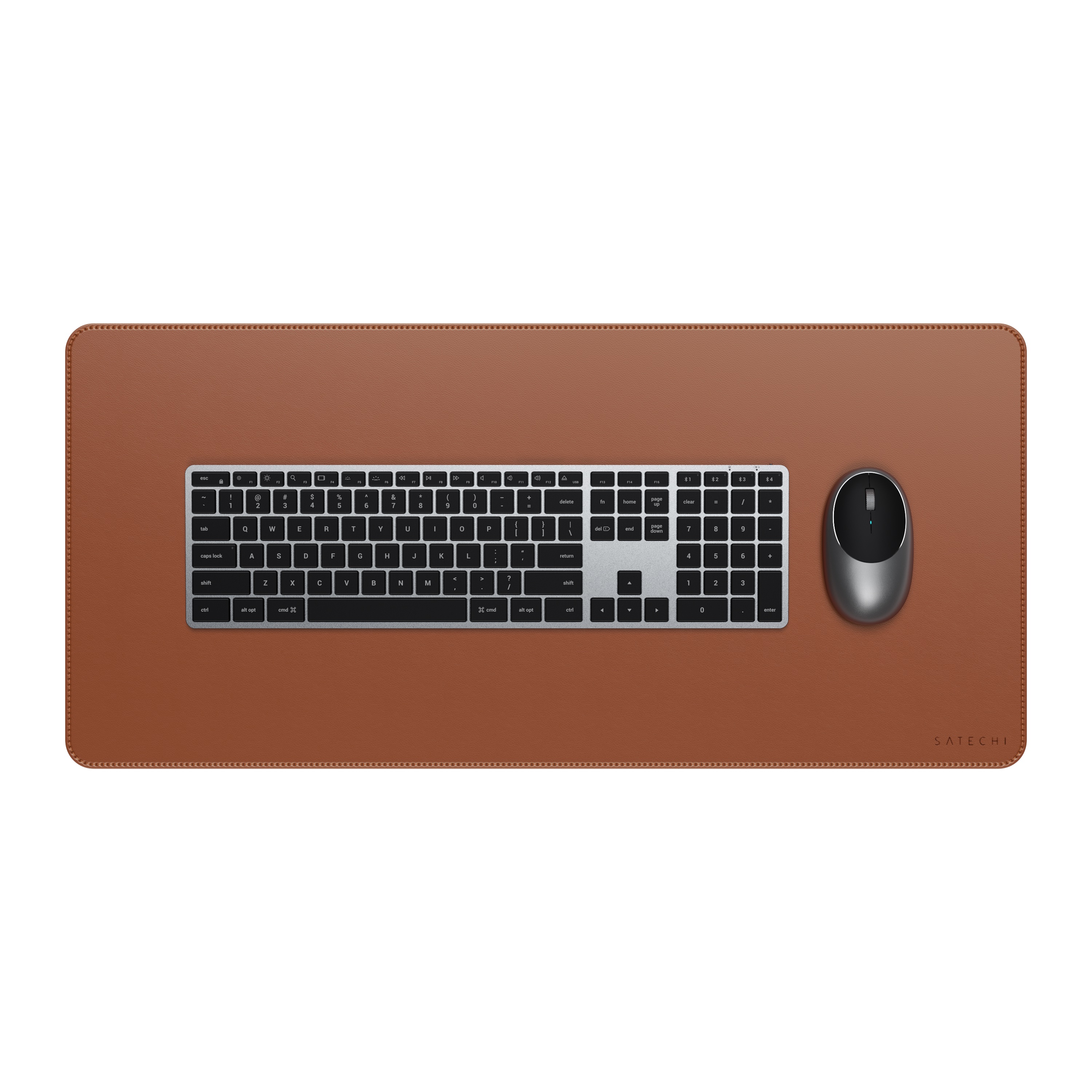 Podloga za stol SATECHI Vegan-Leather Premium - Smeđa-0