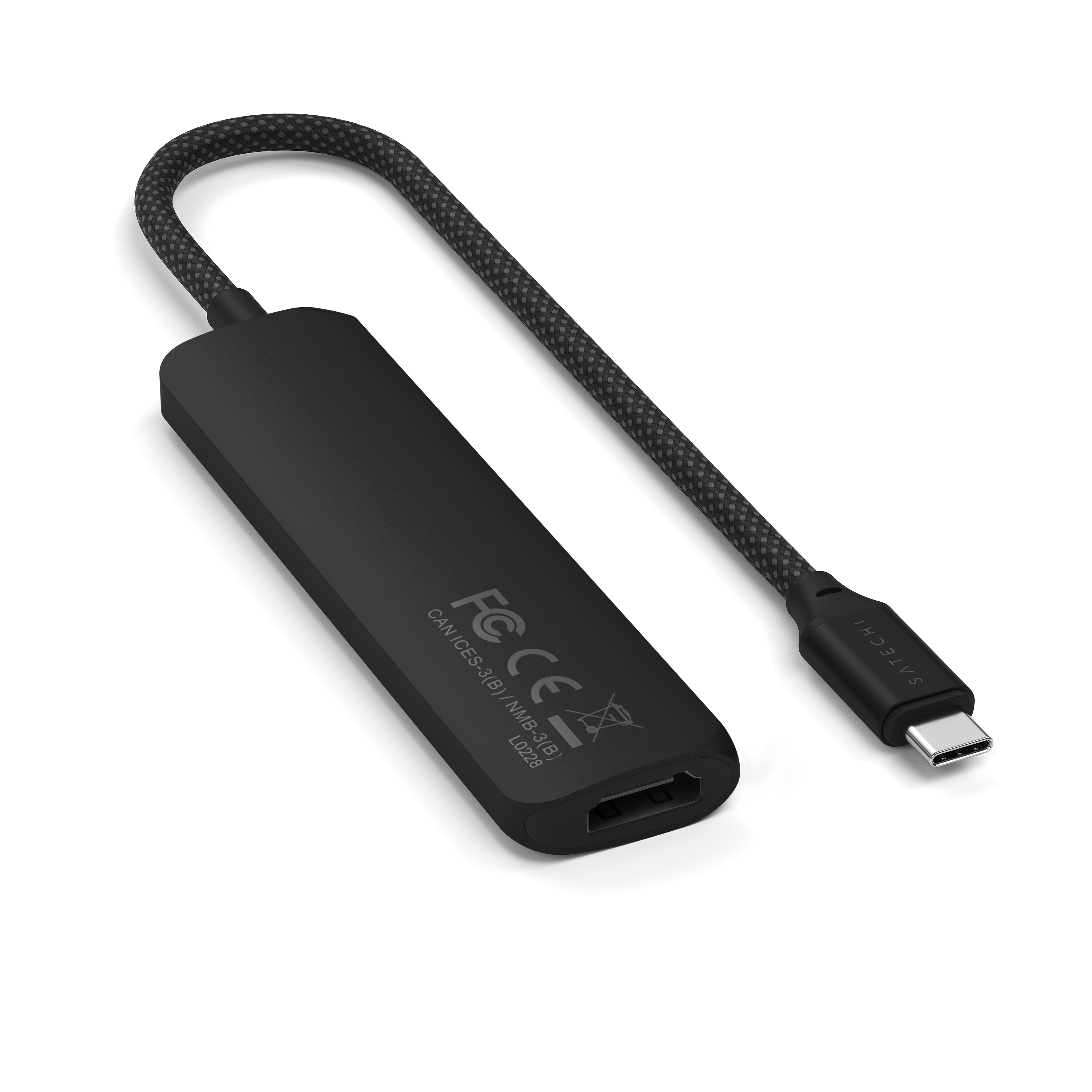 USB-C Multiport Adapter SATECHI 4-in-1 Slim 4K - Crni-1