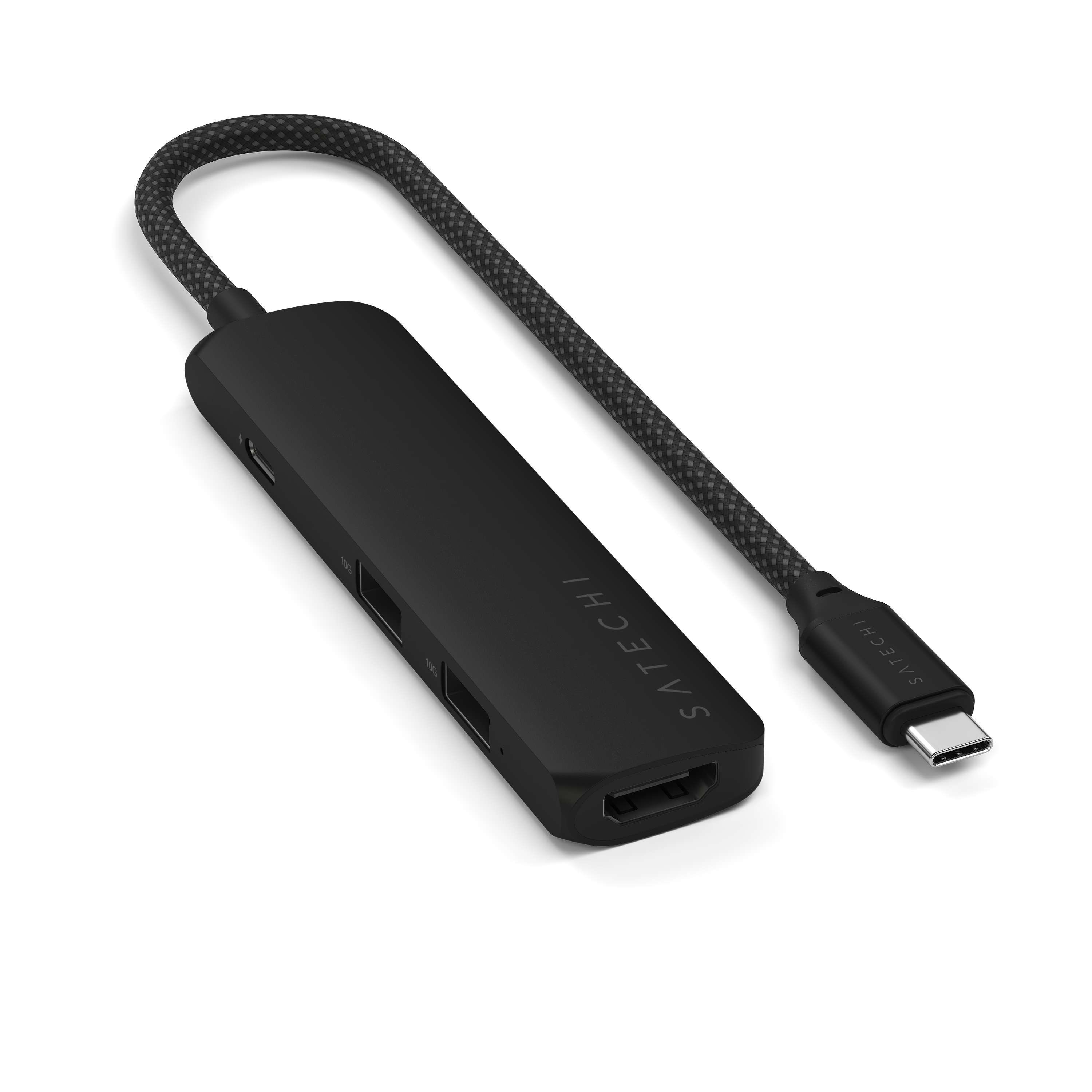 USB-C Multiport Adapter SATECHI 4-in-1 Slim 4K - Crni-7