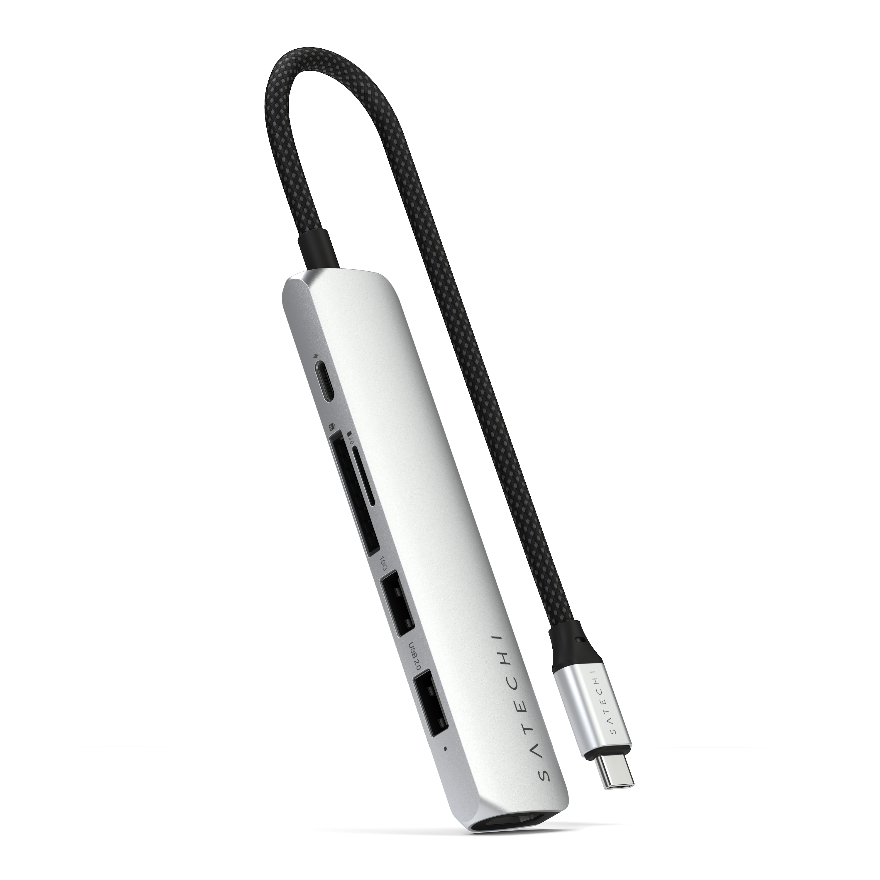 USB-C Multiport Adapter SATECHI 6-in-1 - Srebrni-0