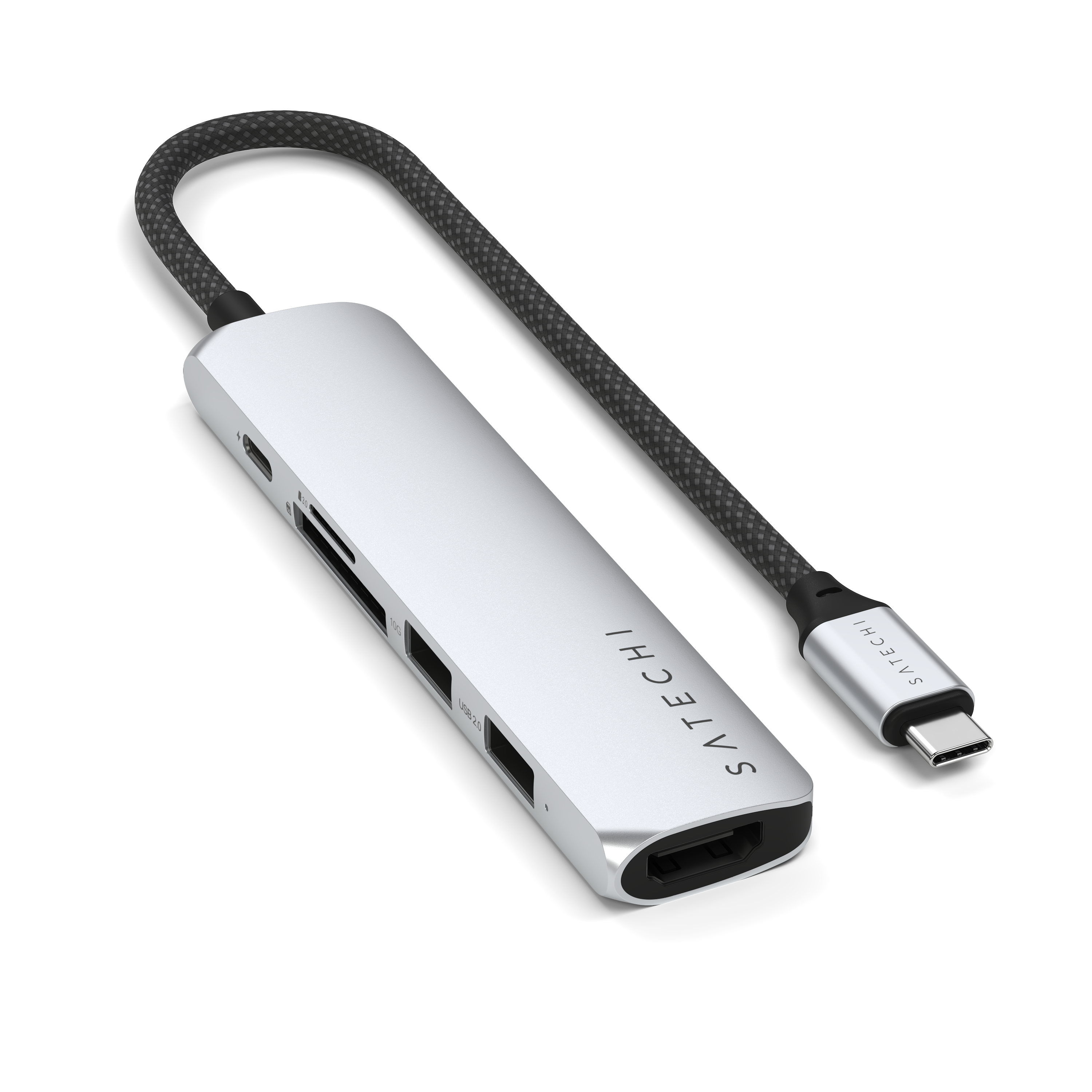 USB-C Multiport Adapter SATECHI 6-in-1 - Srebrni-4