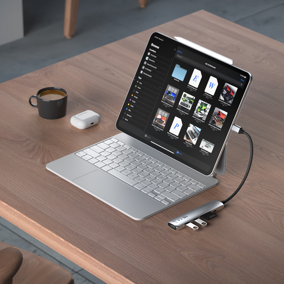 USB-C Multiport Adapter SATECHI 6-in-1 - Srebrni-6