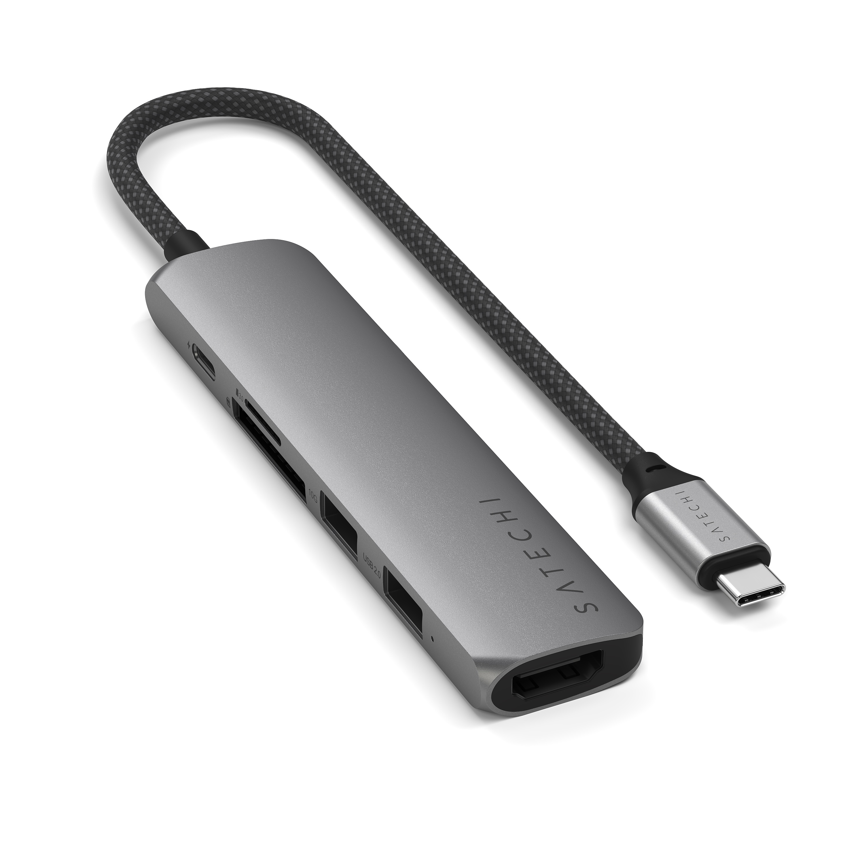 USB-C Multiport Adapter SATECHI 6-in-1 - Space Grey-1