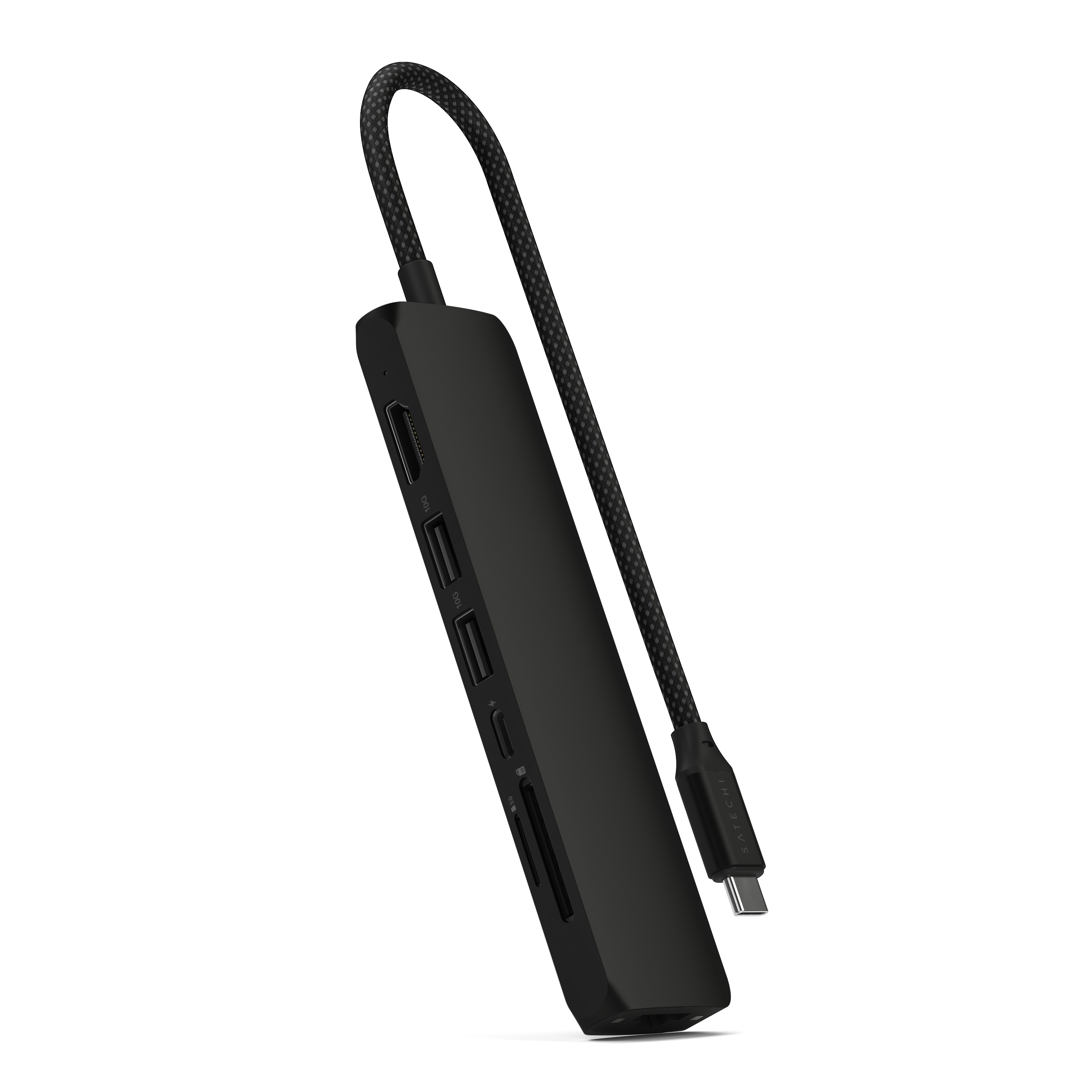 Adapter SATECHI 7-in-1 USB-C Slim Multiport s Ethernetom - Crni-0