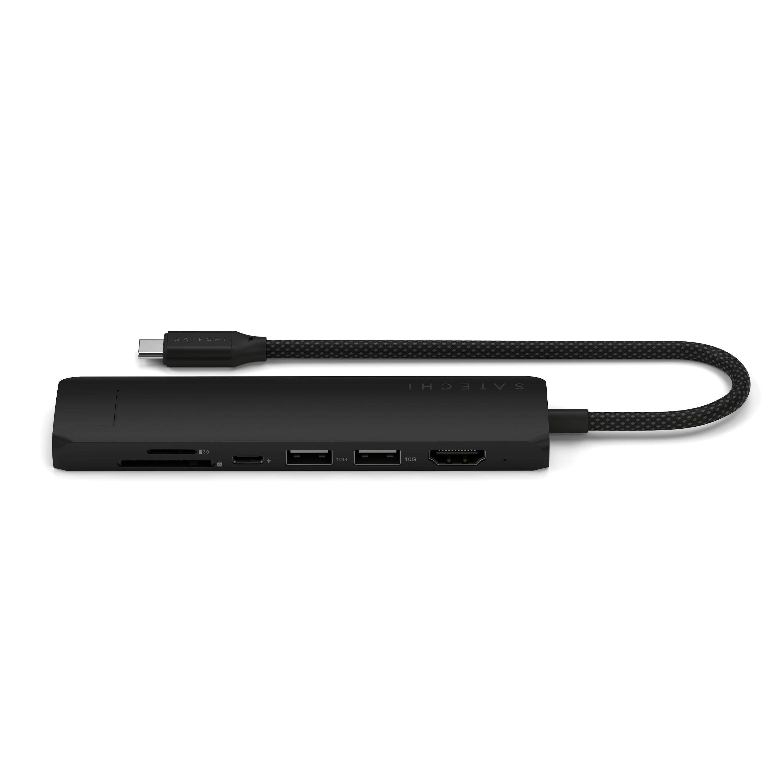 Adapter SATECHI 7-in-1 USB-C Slim Multiport s Ethernetom - Crni-1