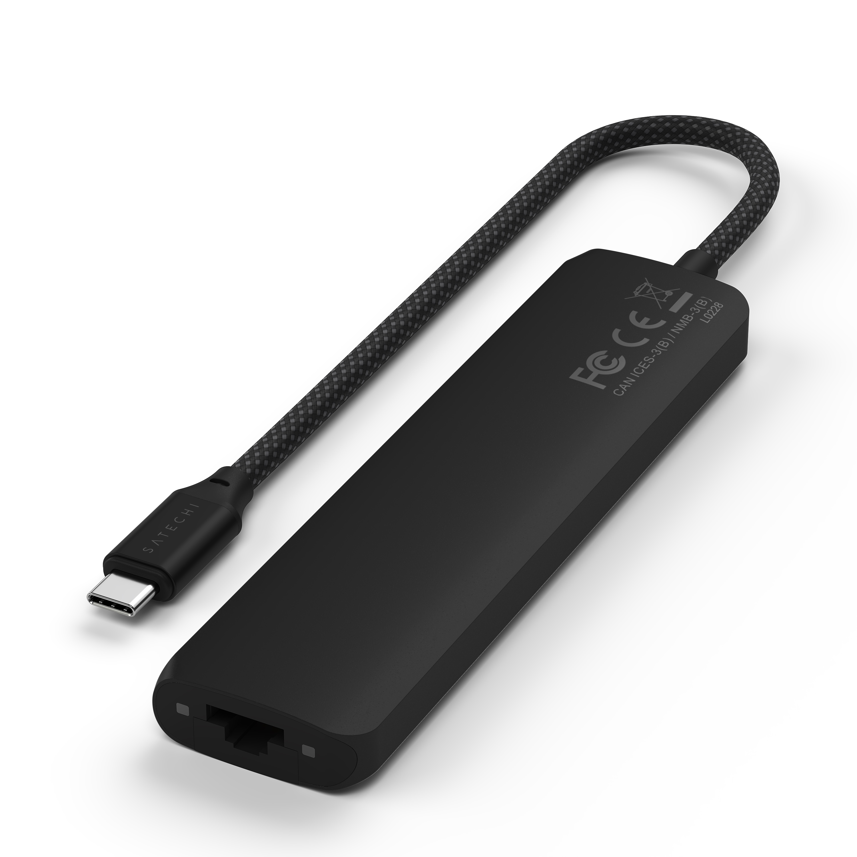 Adapter SATECHI 7-in-1 USB-C Slim Multiport s Ethernetom - Crni-7