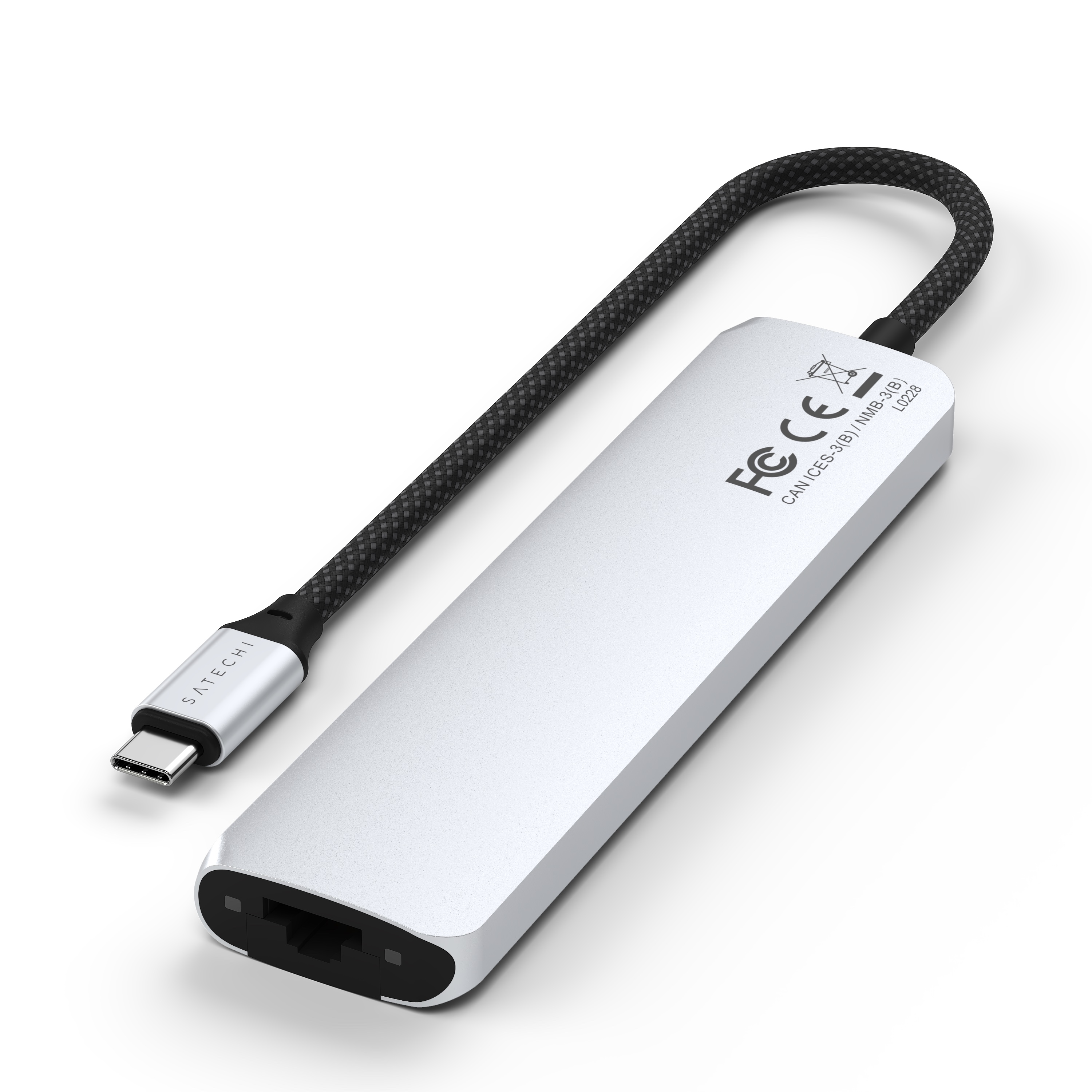 Adapter SATECHI 7-in-1 USB-C Slim Multiport s Ethernetom - Silver-4