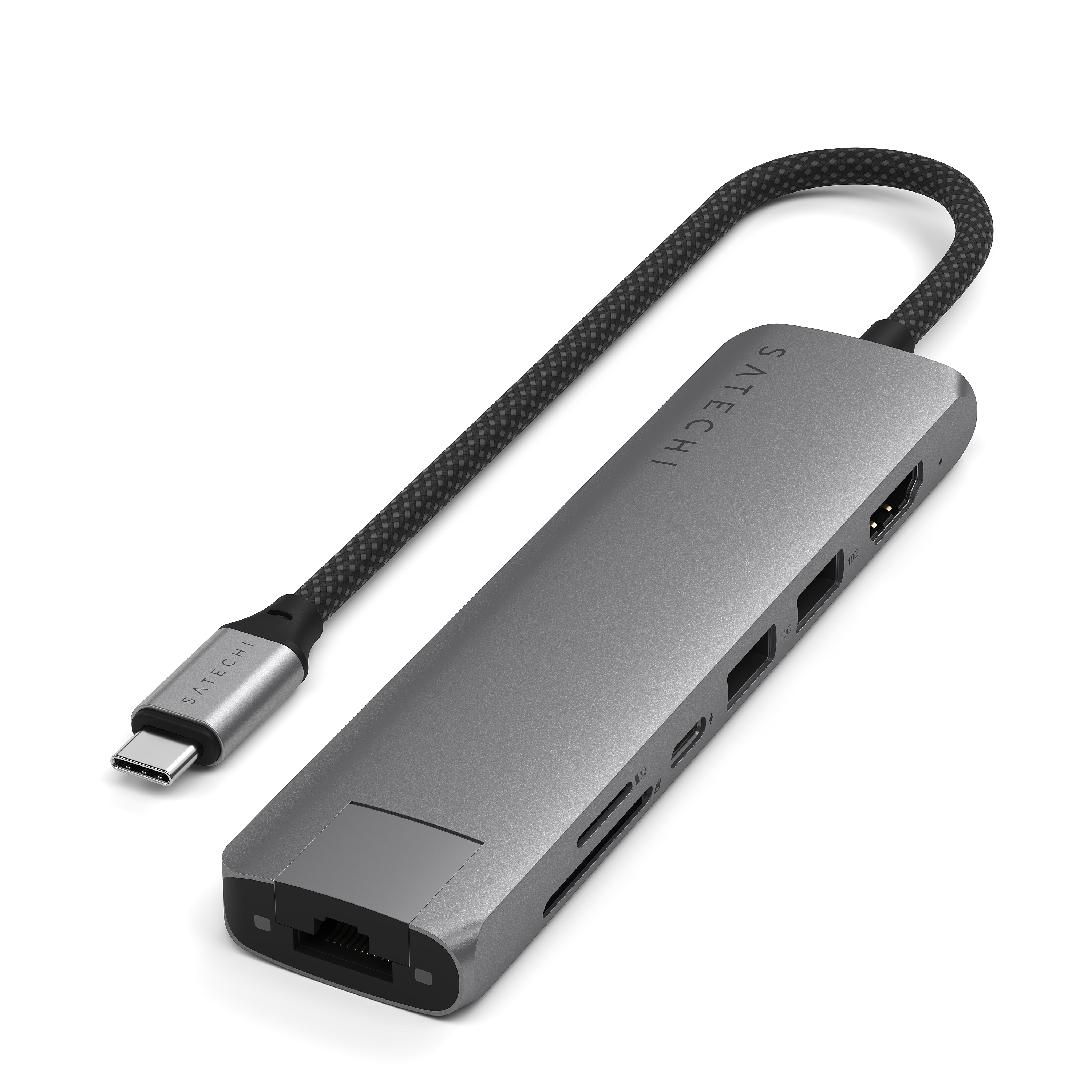 Adapter SATECHI 7-in-1 USB-C Slim Multiport s Ethernetom - Space Grey-2