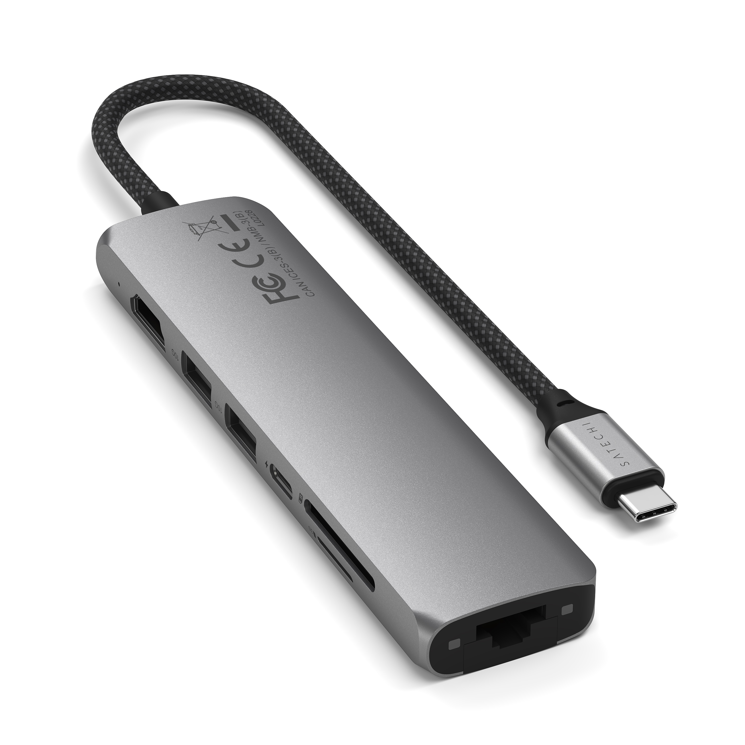 Adapter SATECHI 7-in-1 USB-C Slim Multiport s Ethernetom - Space Grey-4