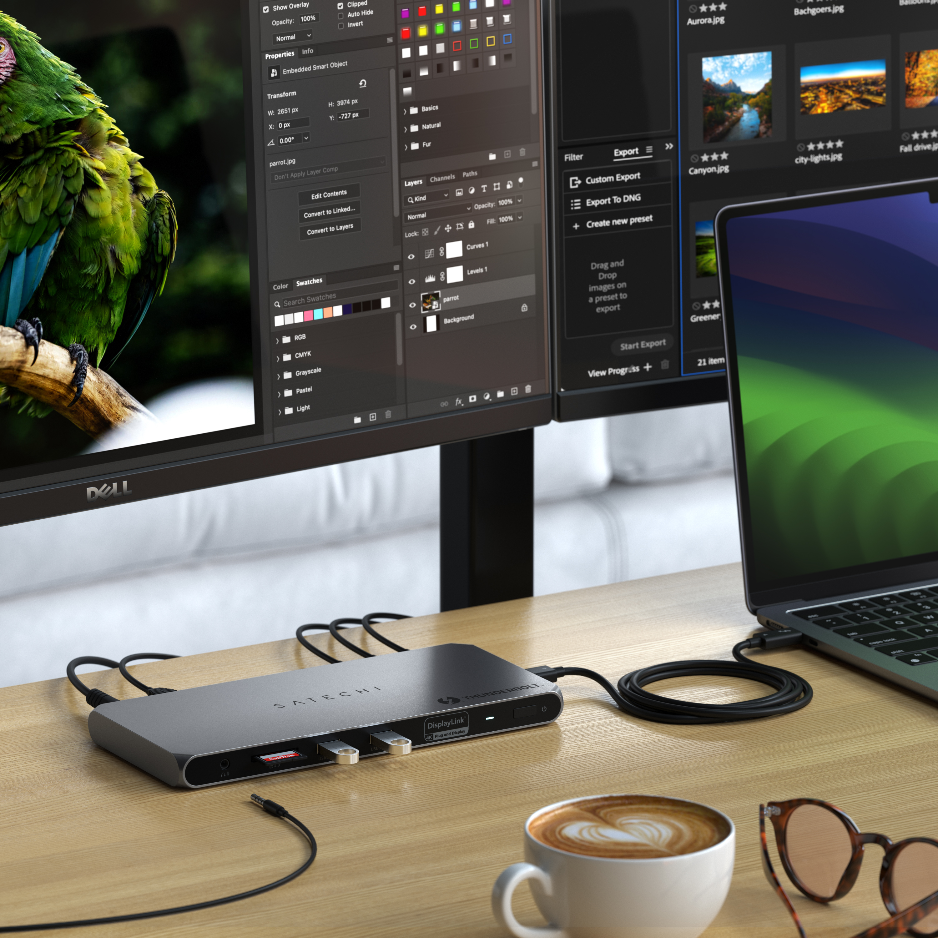 Satechi Thunderbolt 4 Multi-Display Docking Station - EU - Space Grey-5