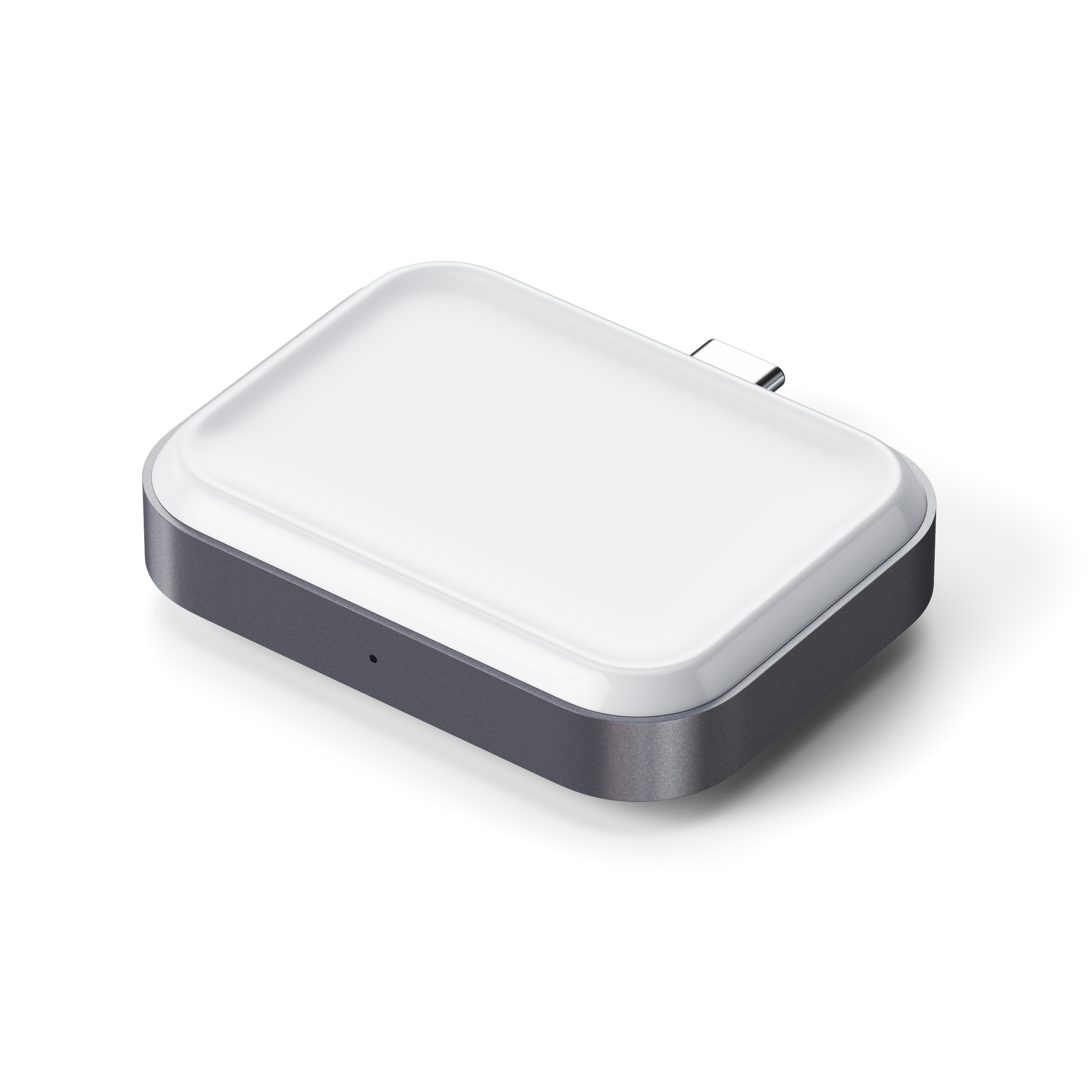 Bežična punjačka stanica SATECHI USB-C 2 u 1 za Apple Watch i AirPods - Srebrna-4