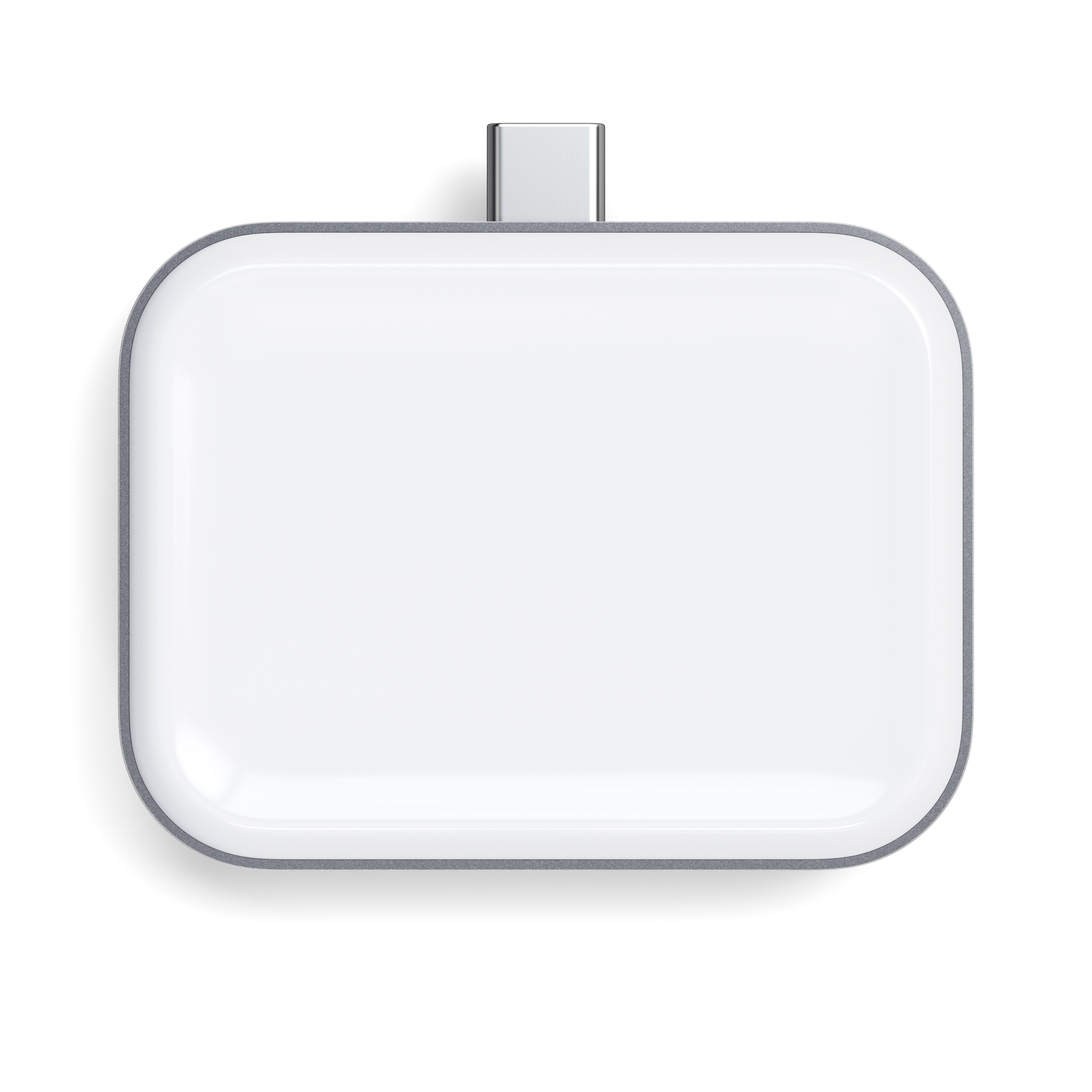 Bežična punjačka stanica SATECHI USB-C 2 u 1 za Apple Watch i AirPods - Srebrna-5