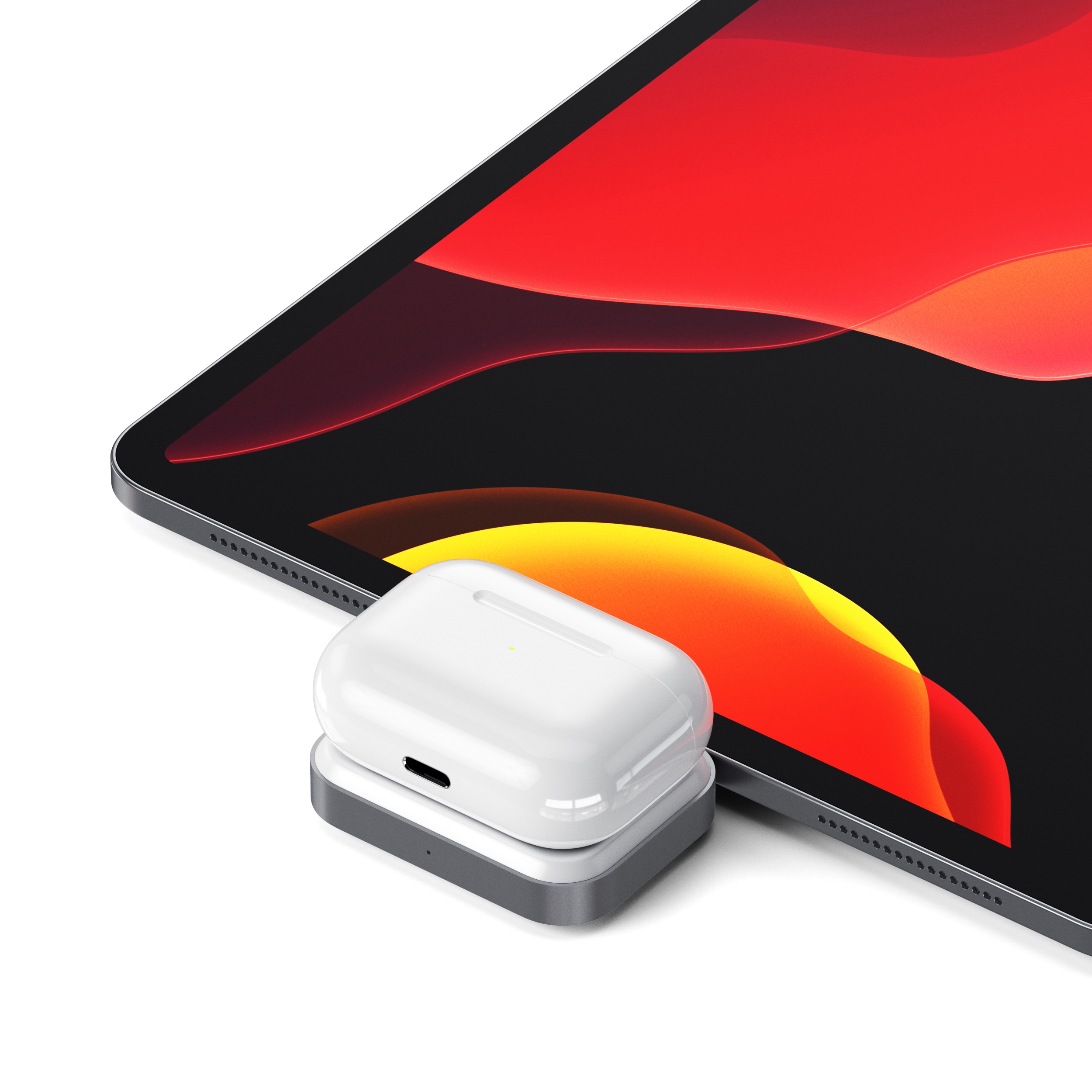 Bežična punjačka stanica SATECHI USB-C 2 u 1 za Apple Watch i AirPods - Srebrna-8