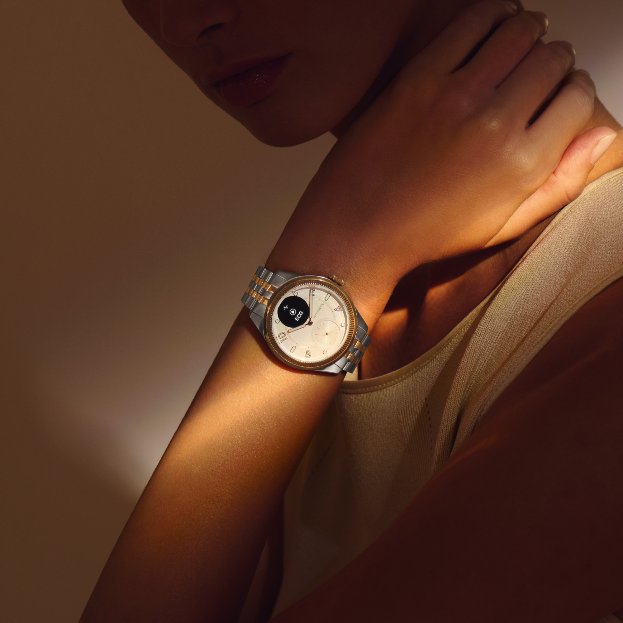 Pametni sat WITHINGS ScanWatch Nova Brilliant 39mm zlatni-11