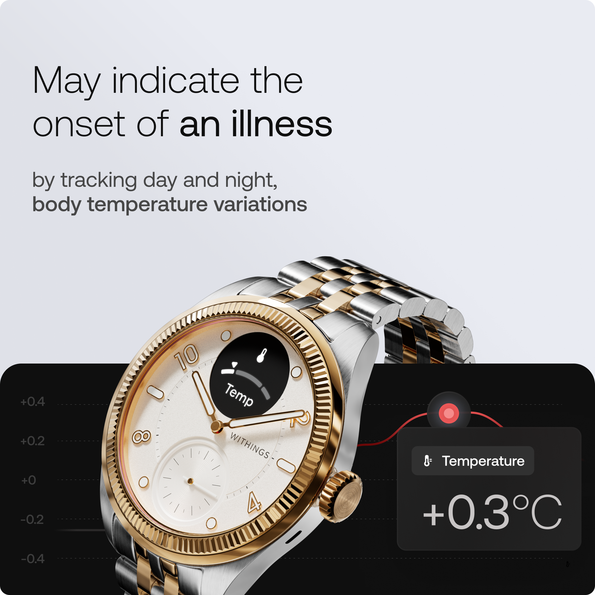 Pametni sat WITHINGS ScanWatch Nova Brilliant 39mm zlatni-1