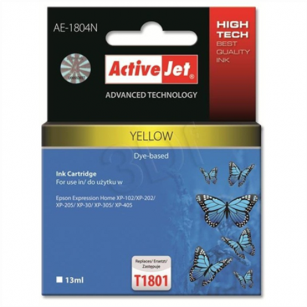 Tinta ActiveJet Epson T1804 (žuta)-0