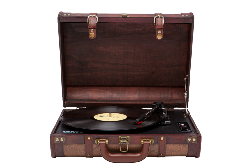Prijenosni gramofon u koferu Camry (vintage stil)-5