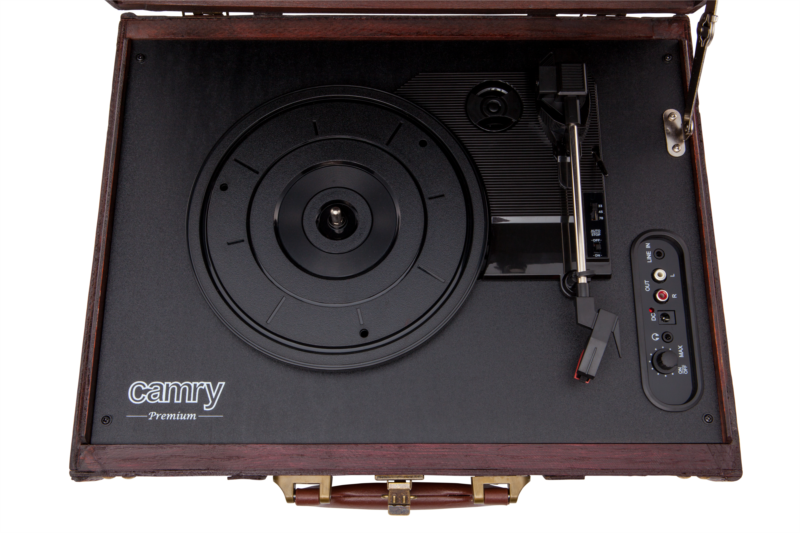 Prijenosni gramofon u koferu Camry (vintage stil)-4