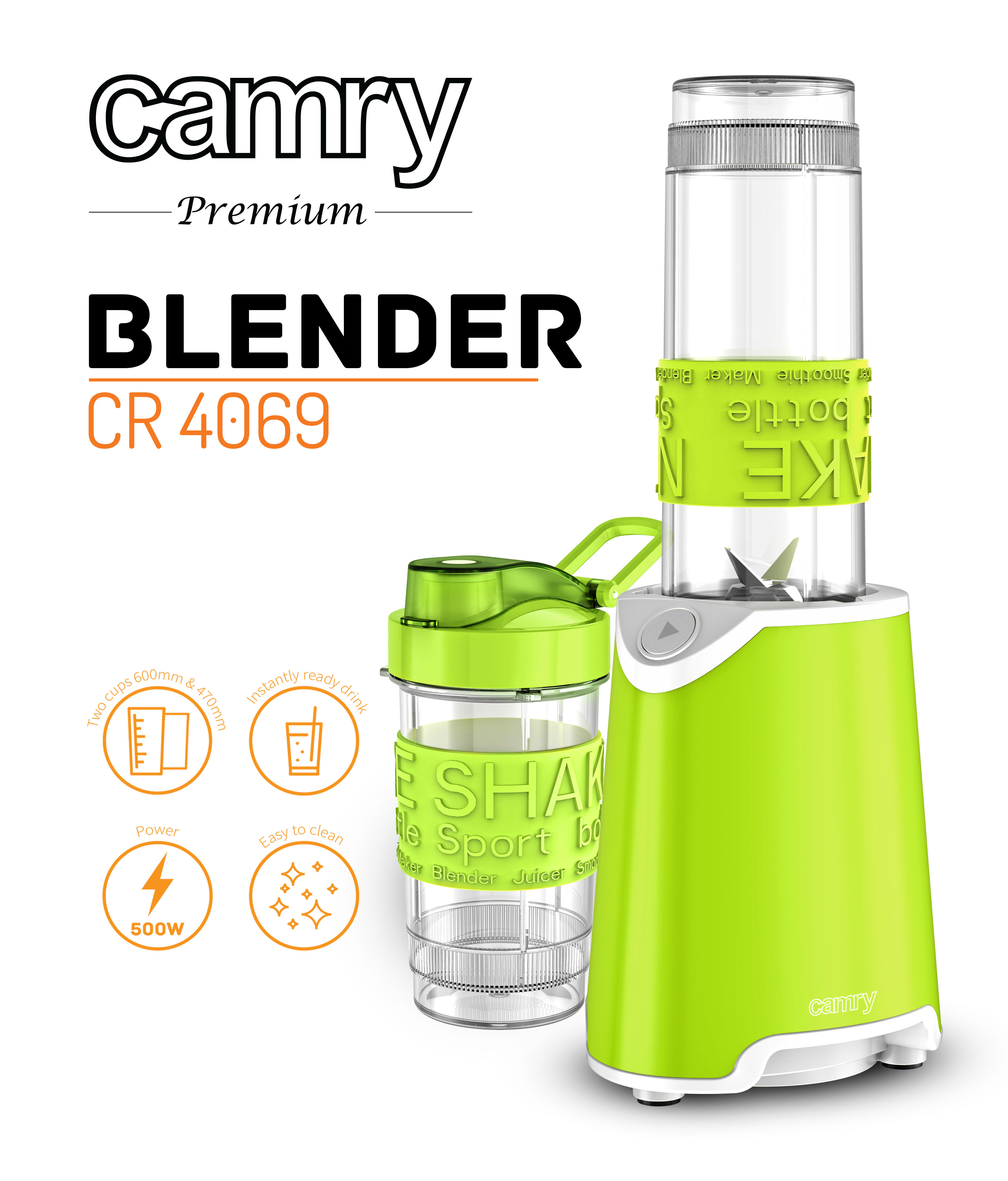 Blender CAMRY CR 4069 (500W) zeleni-4