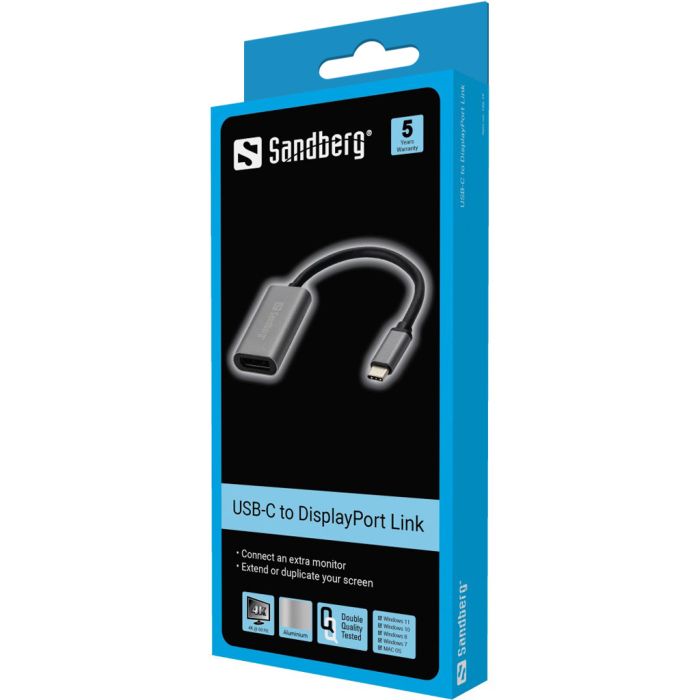 Adapter s USB-C na DisplayPort Sandberg-4