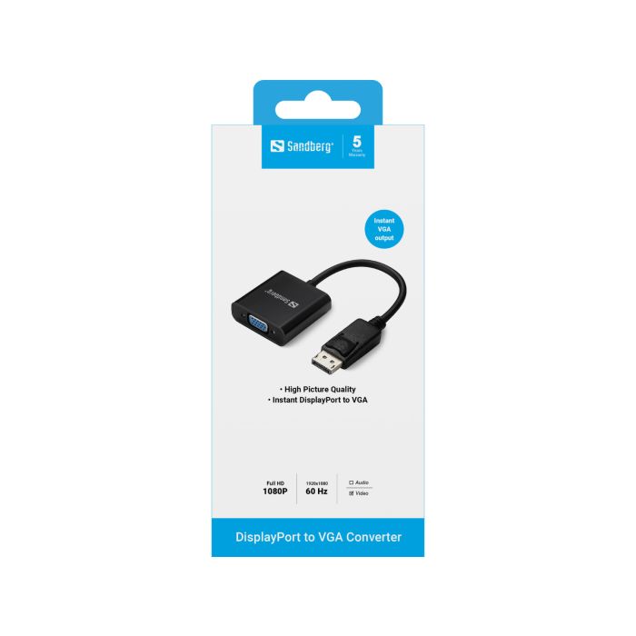 Adapter Sandberg s DisplayPort na VGA priključak-1