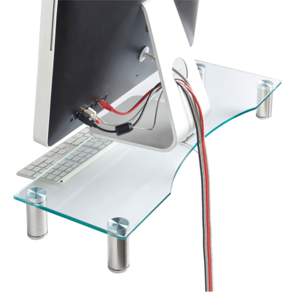 Stakleni stalak za monitor VONHAUS L proziran-3