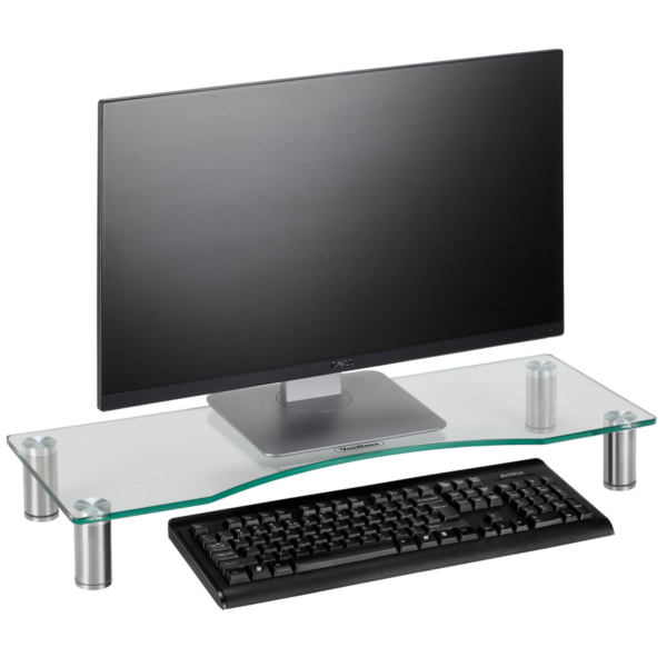Stakleni stalak za monitor VONHAUS L proziran-4