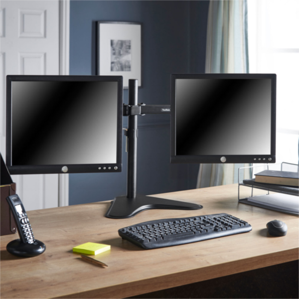 Dvostruki stolni nosač za dva monitora VONHAUS ( do 32")-1