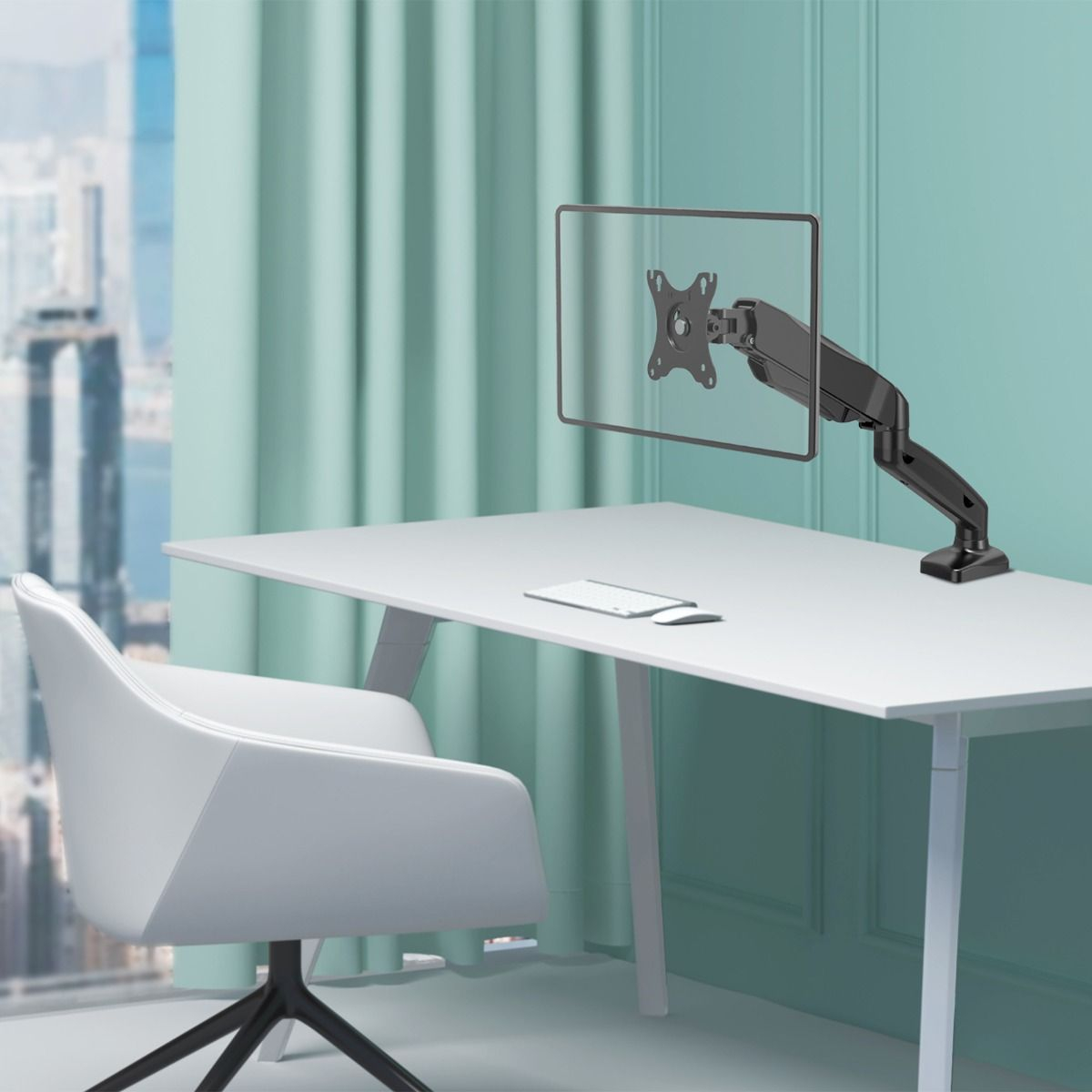 Nosač za monitor VONHAUS (stolni/jednostruki, 17-32", plinska opruga)-9