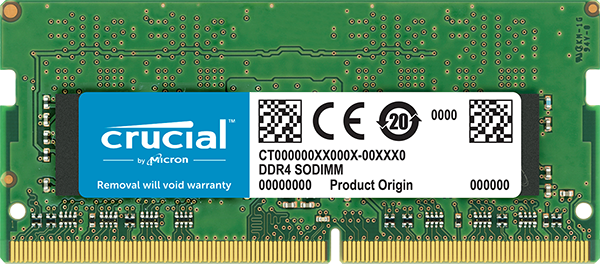 RAM CRUCIAL (4 GB, DDR4-2400, SODIMM, PC4-19200, CL17, 1.2V)-0