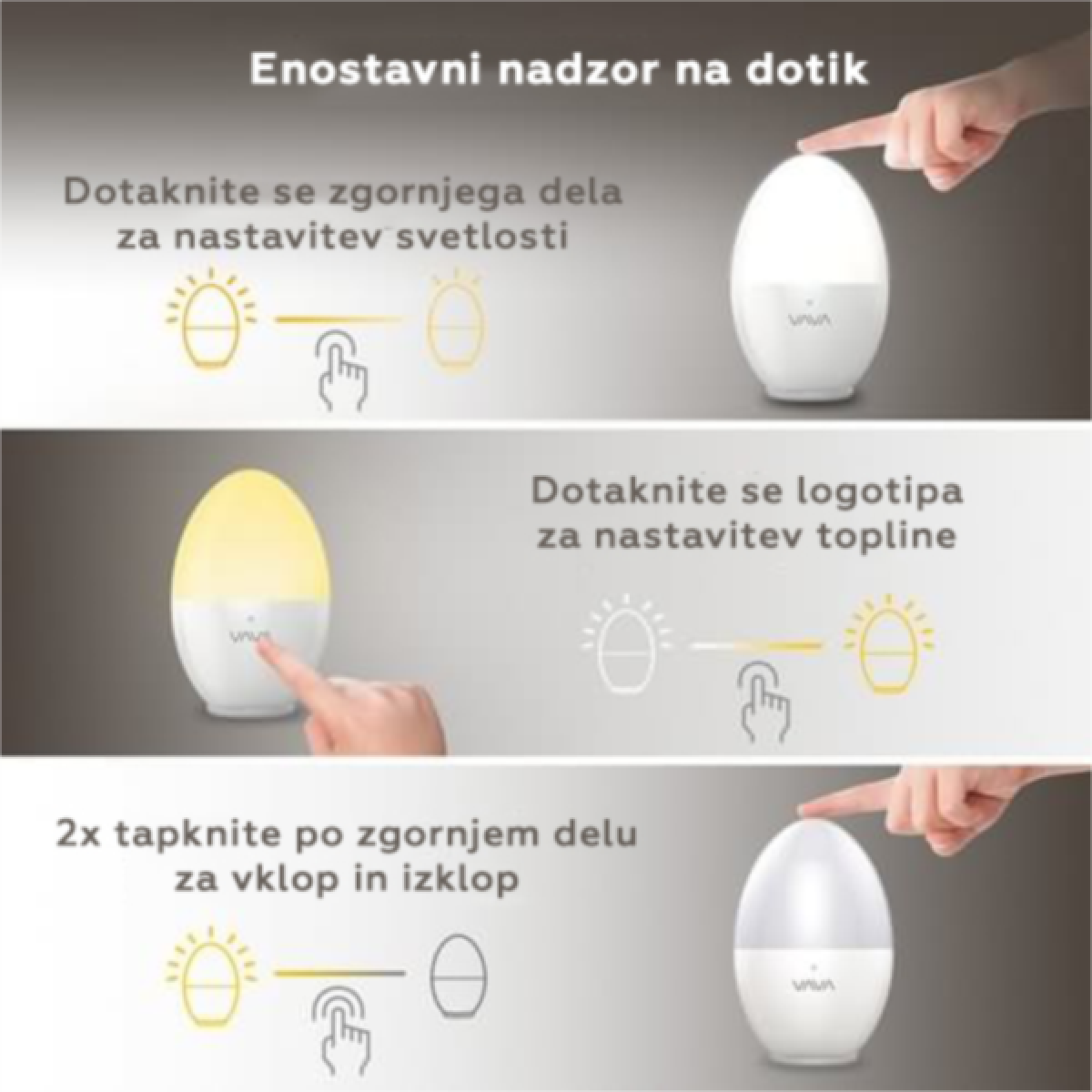 Noćno LED svjetlo VAVA HP008-5