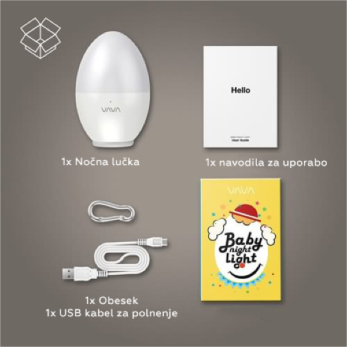 Noćno LED svjetlo VAVA HP008-2