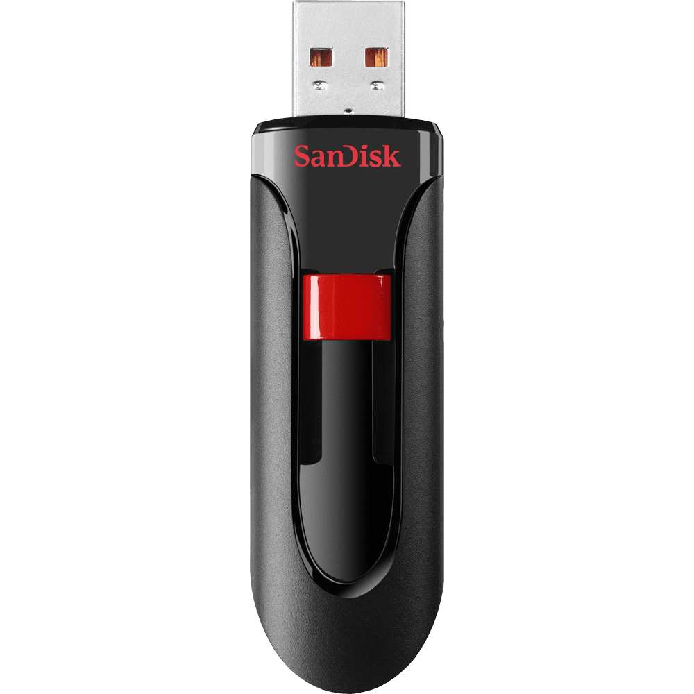 USB memorija Cruzer Glide SanDisk 128 GB (USB 2.0 crna i crvena boja)-1